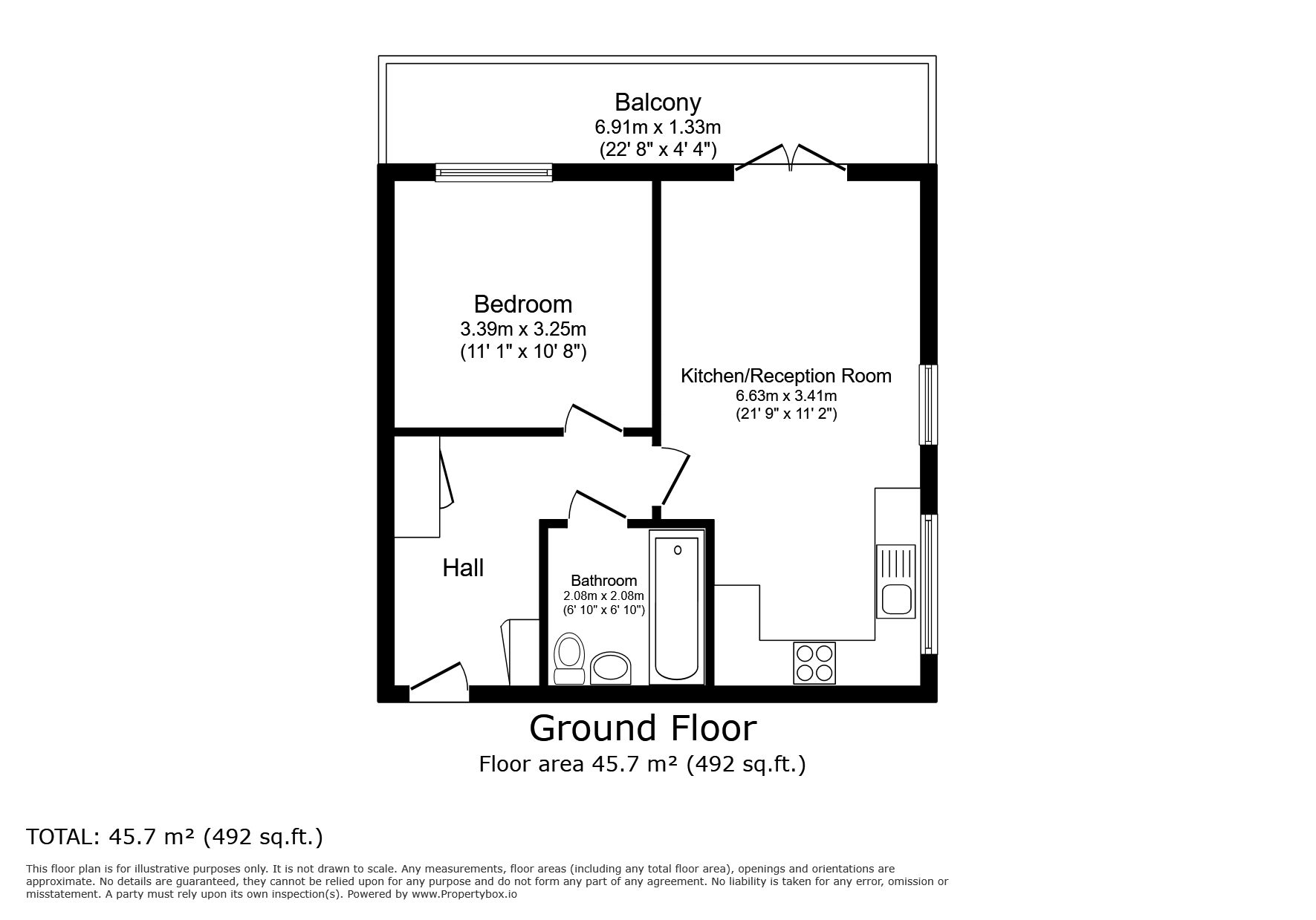 Flat 14, Stour House, Kidwells Close, Maidenhead floorplan