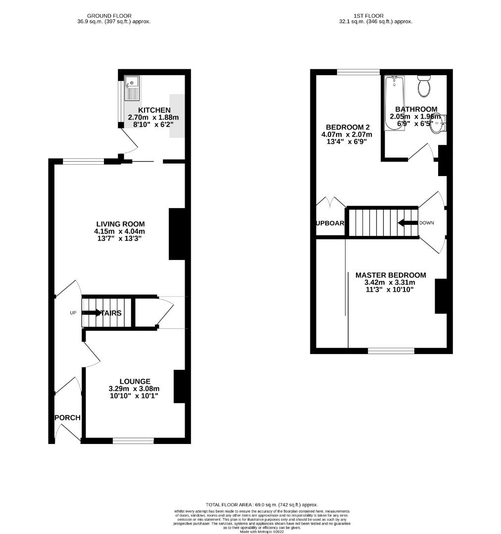 Cardinal Street, Burnley BB10, 2 bedroom terraced house for sale