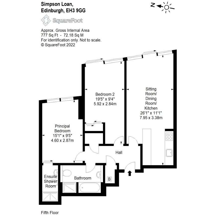 Simpson Loan, Edinburgh EH3, 2 bedroom flat for sale 61777571