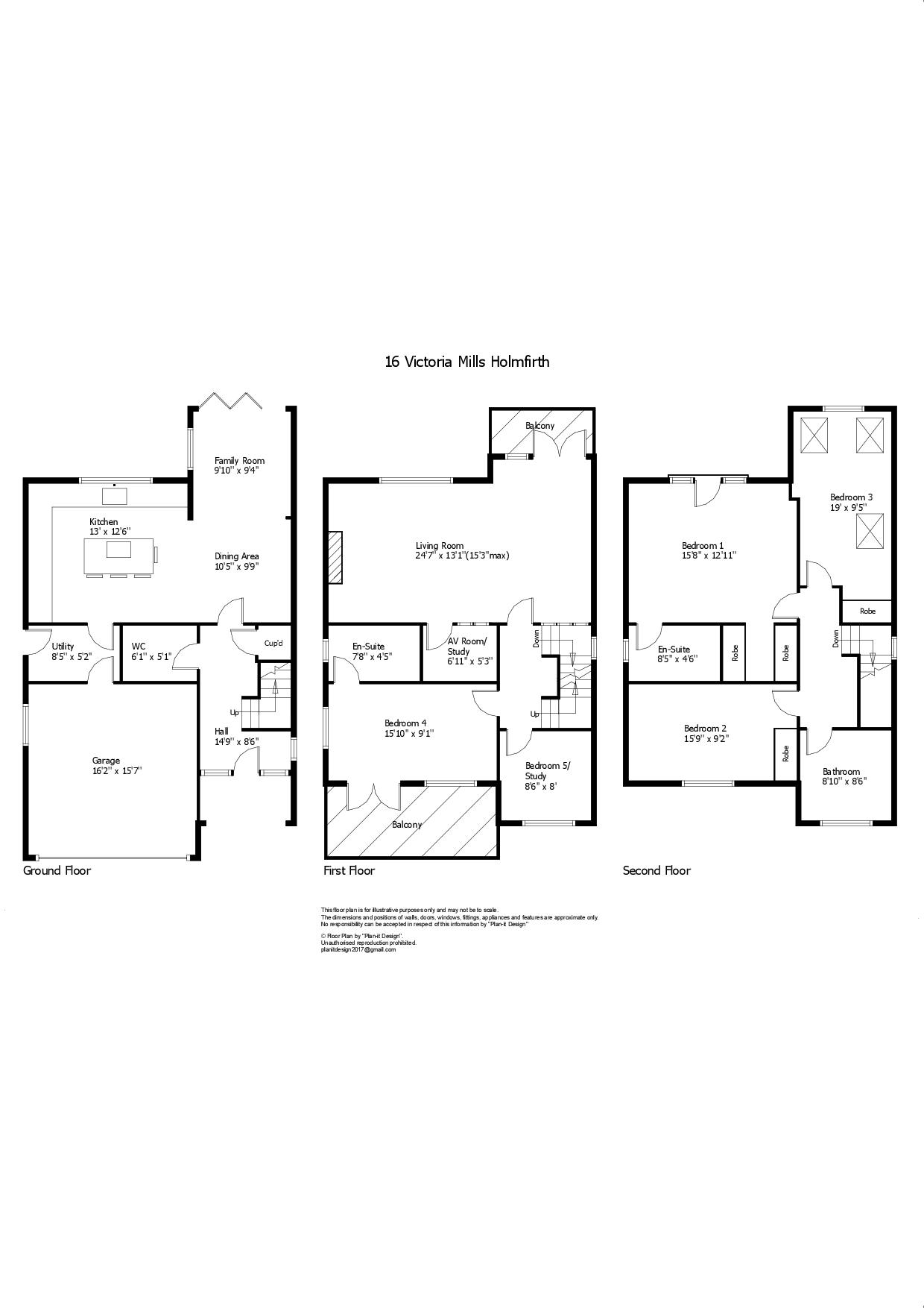 16, Victoria Mills, Holmfirth floorplan