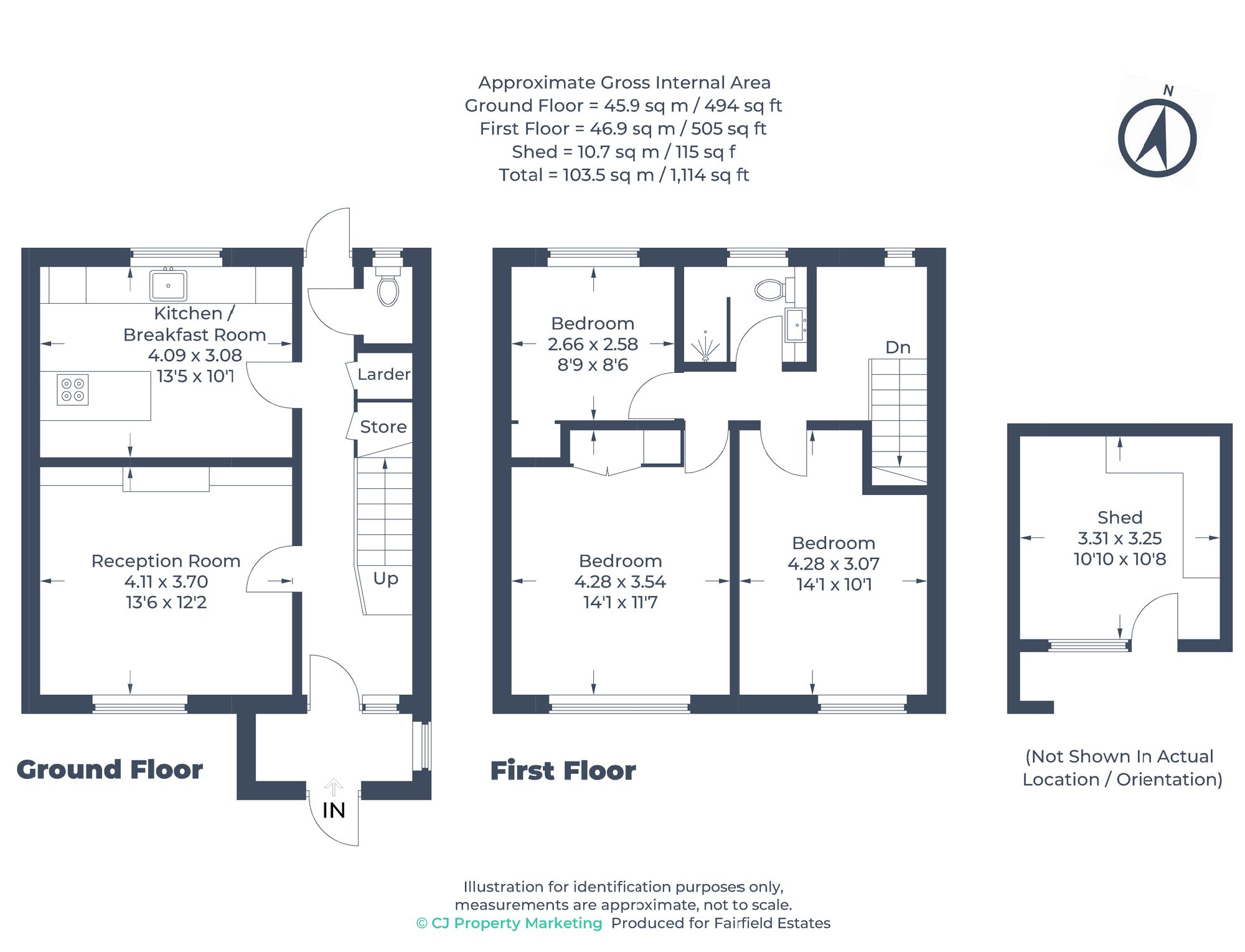 4 Ashburnham Drive, Watford floorplan