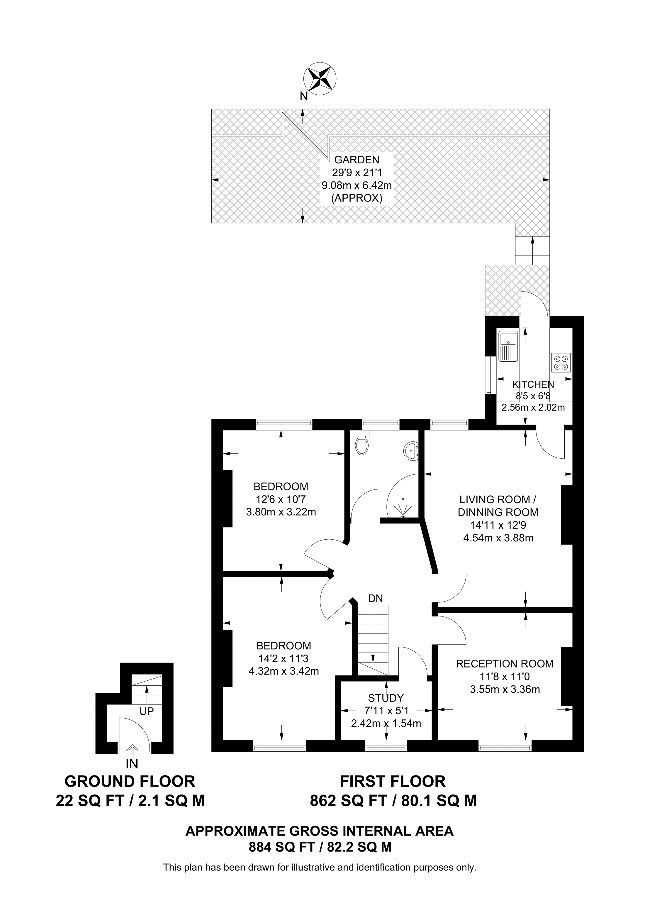 Dorset Road, Mitcham floorplan