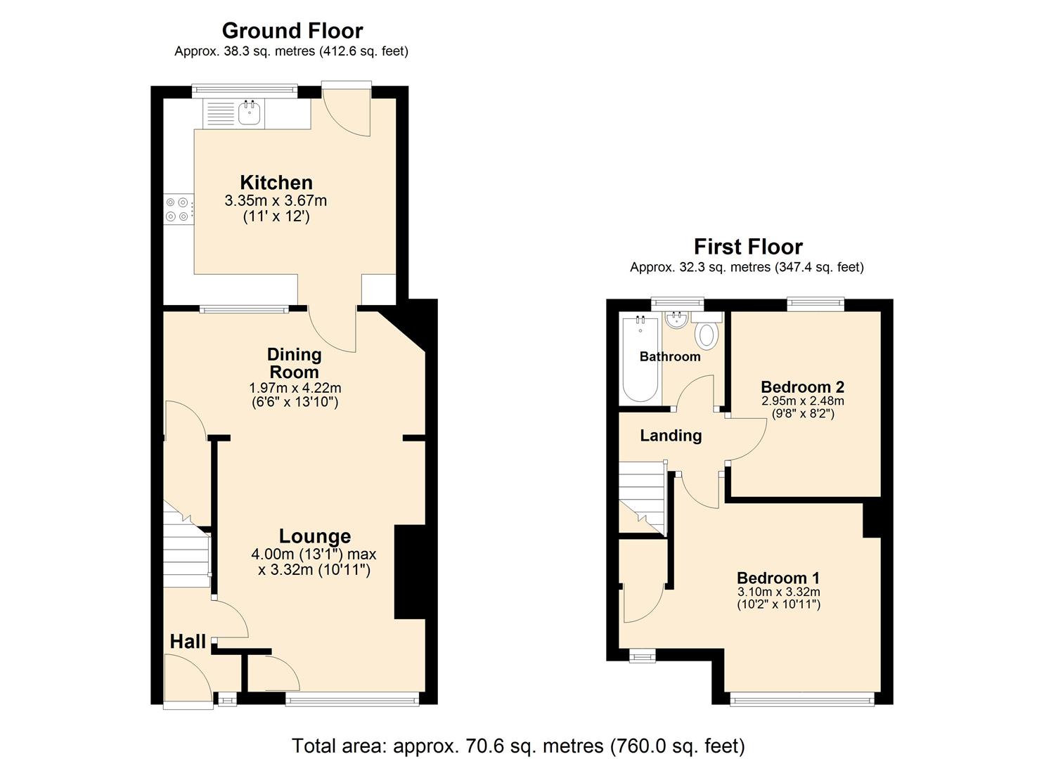 88, Danube Road, Hull floorplan