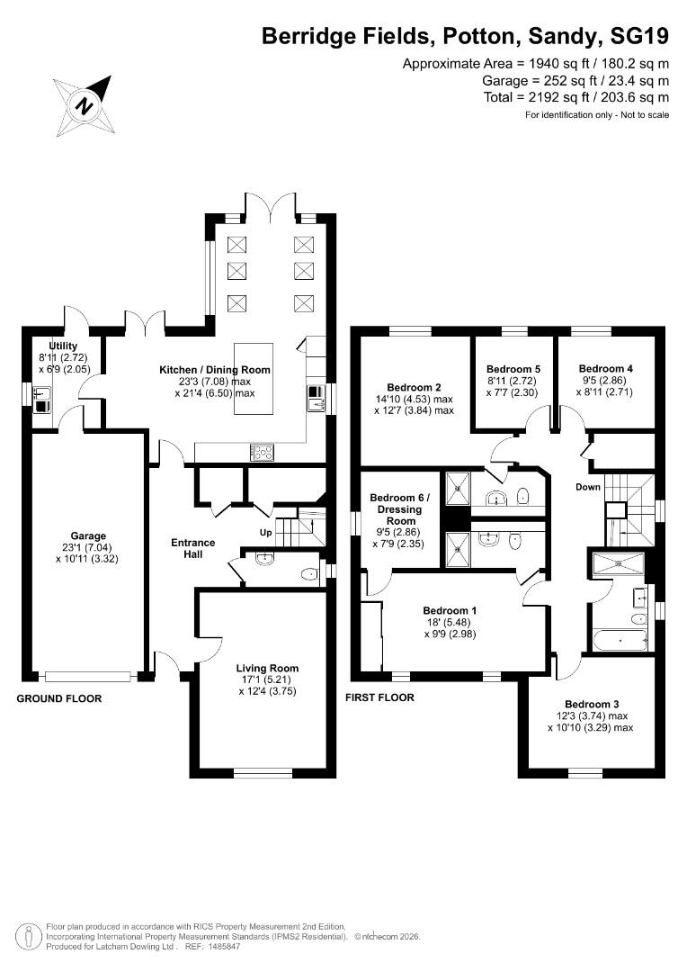 2, Berridge Fields, Potton floorplan