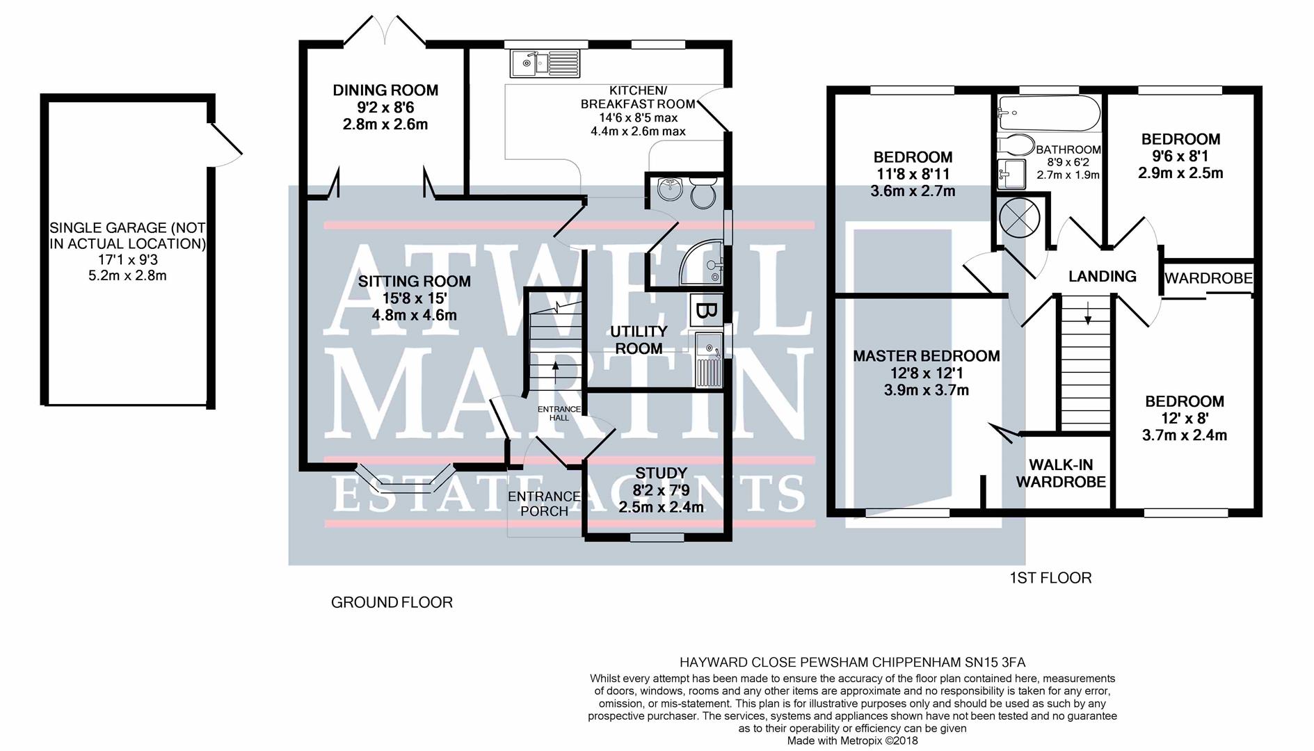 4 Bedrooms Detached house for sale in Hayward Close, Pewsham, Chippenham SN15