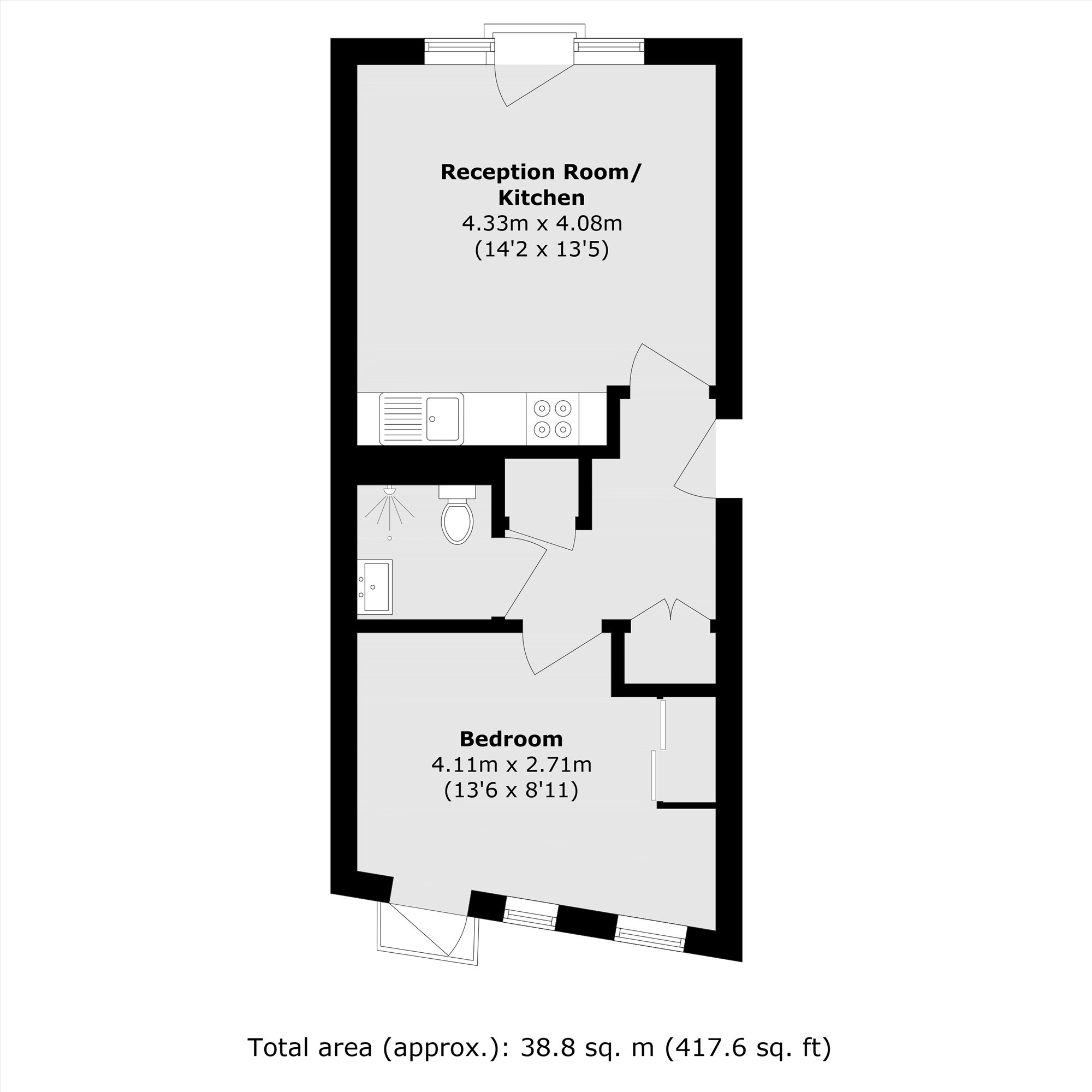 Flat 6, 59, Star Road, London floorplan