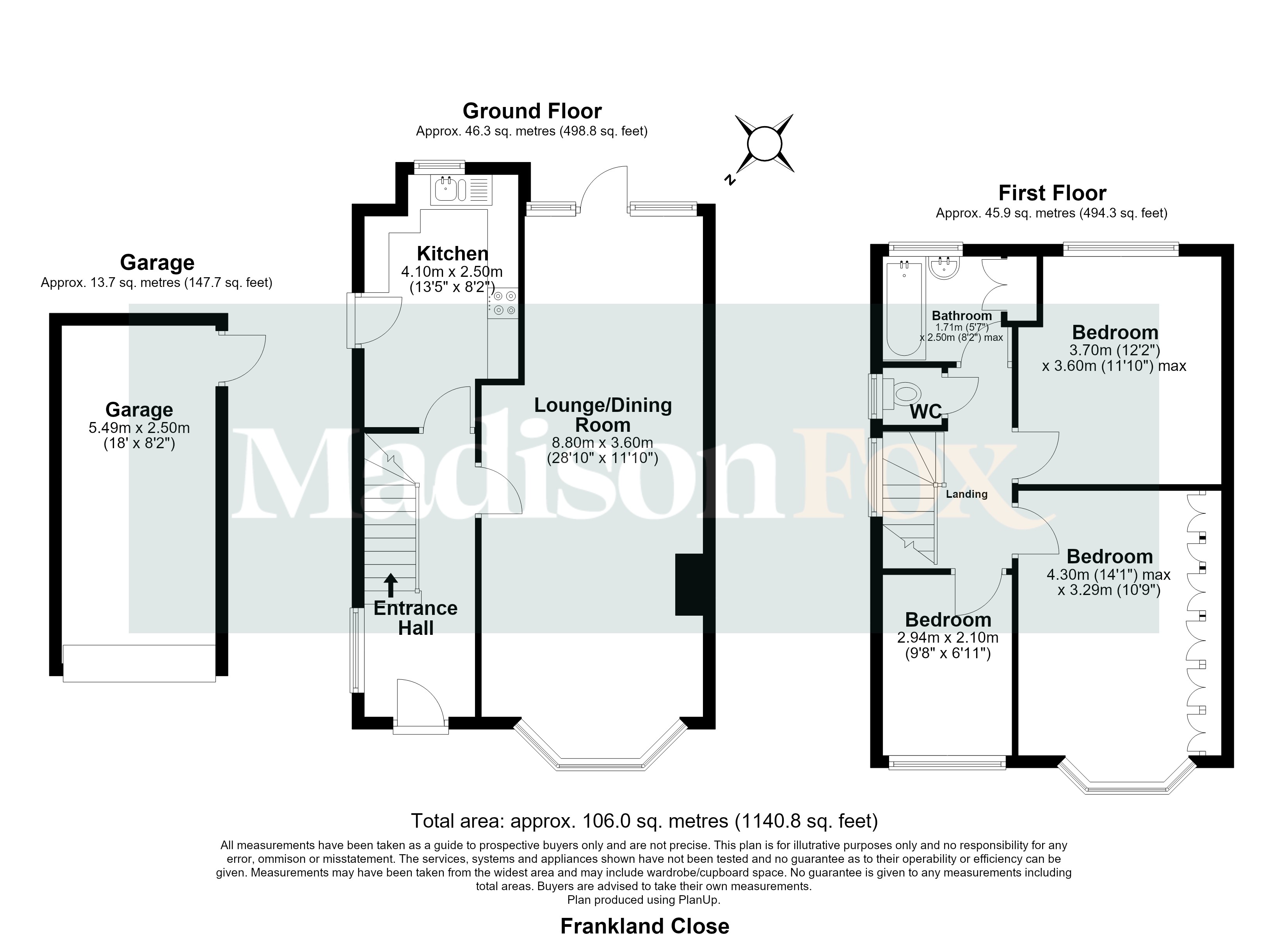 4, Frankland Close, Woodford Green floorplan