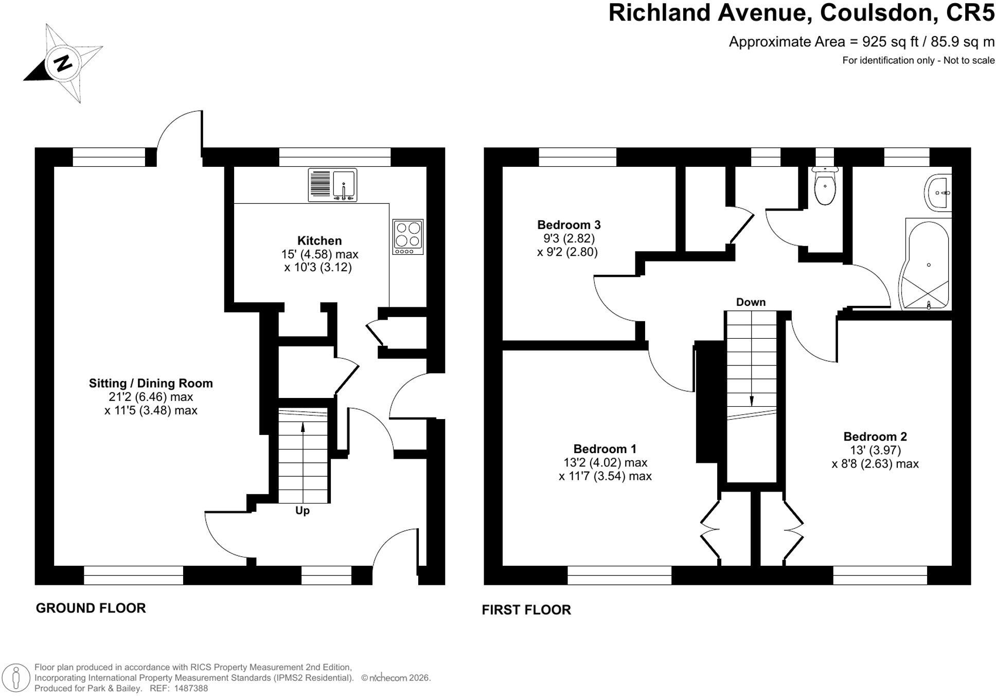 26, Richland Avenue, Coulsdon floorplan