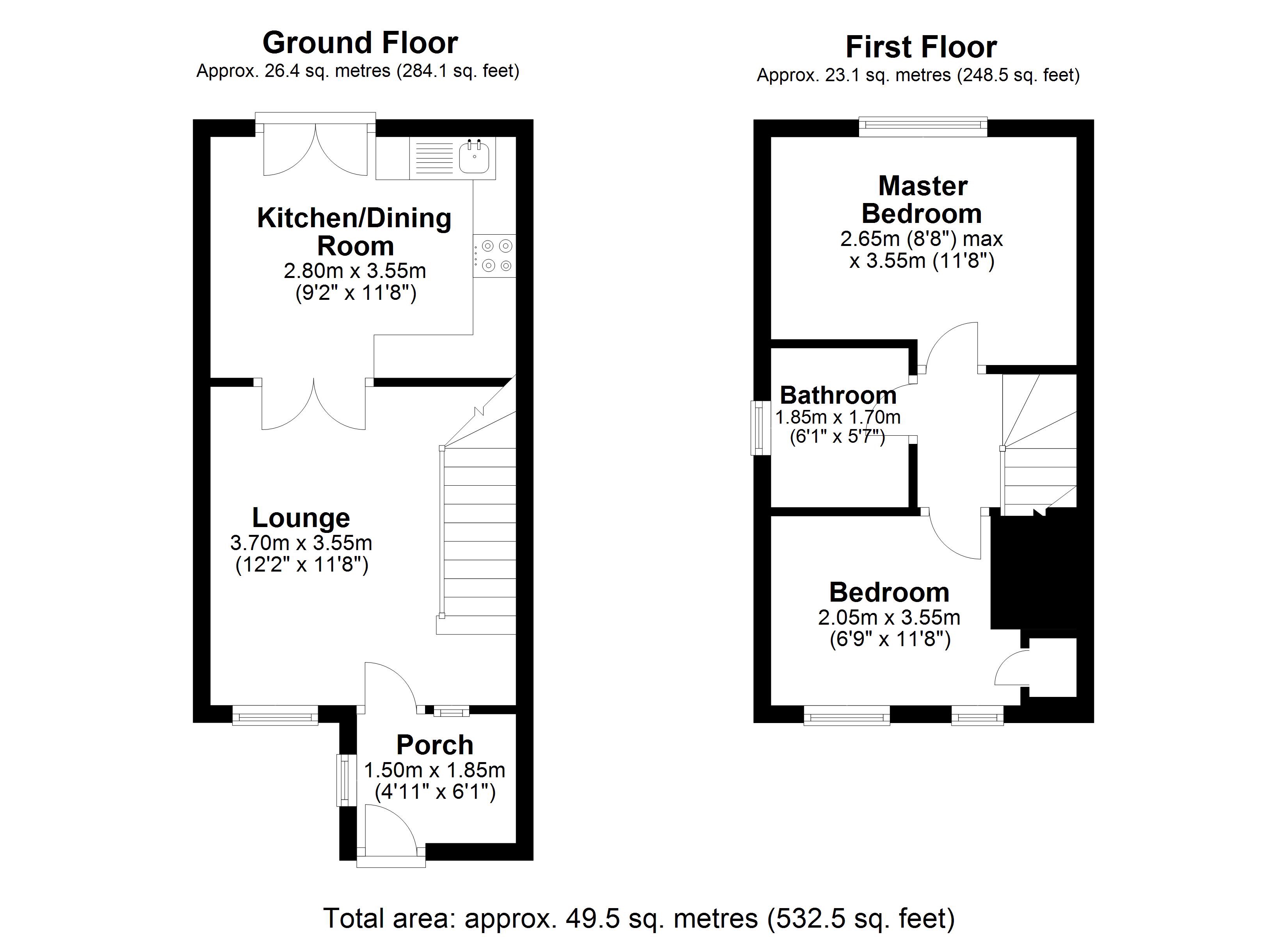 2 Bedrooms Semi-detached house for sale in Penlands Walk, Leeds LS15