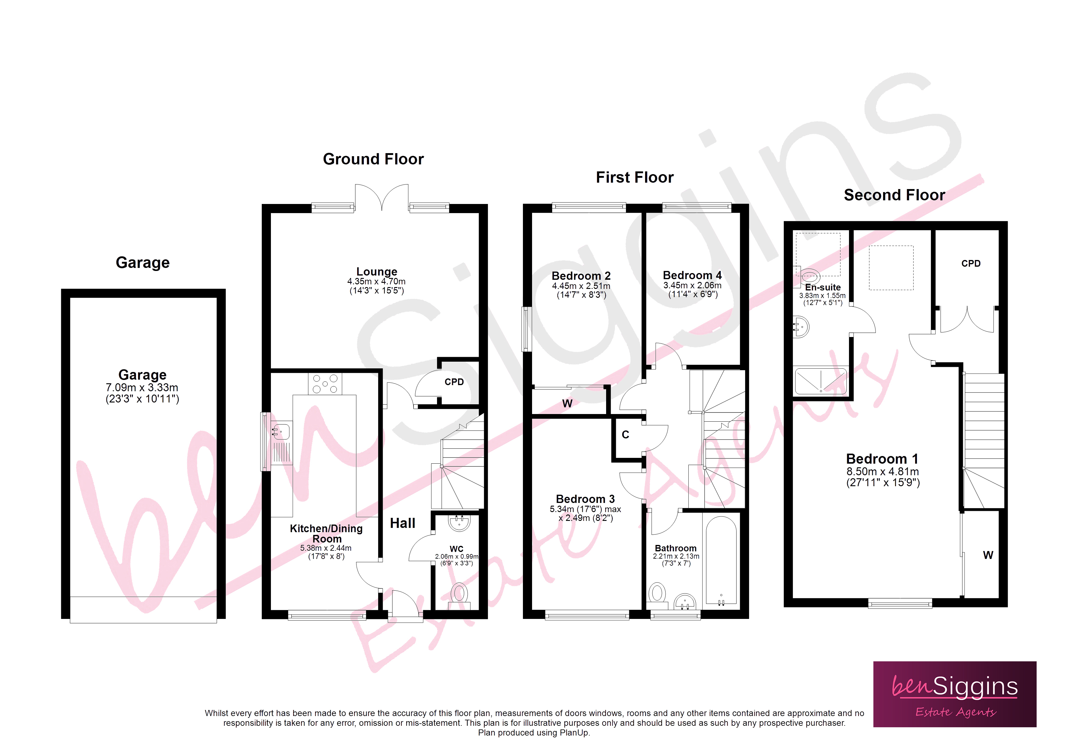 5, Greenacre Crescent, Maidstone floorplan