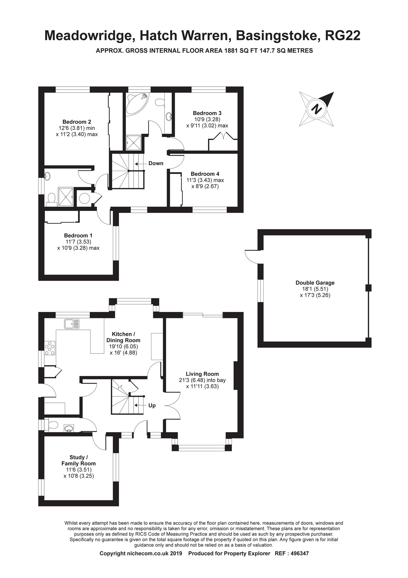 4 Bedrooms Detached house for sale in Meadowridge, Hatch Warren, Basingstoke RG22