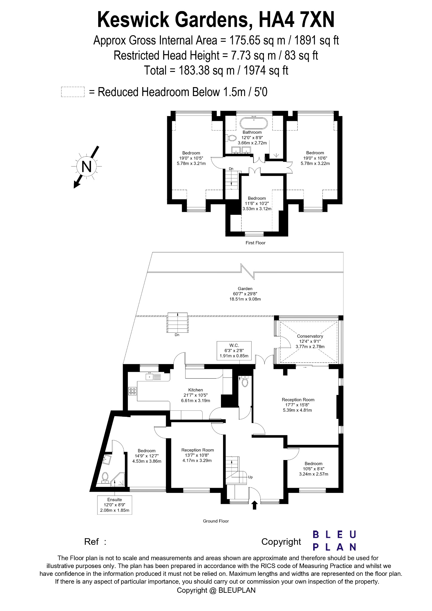 29, Keswick Gardens, Ruislip floorplan