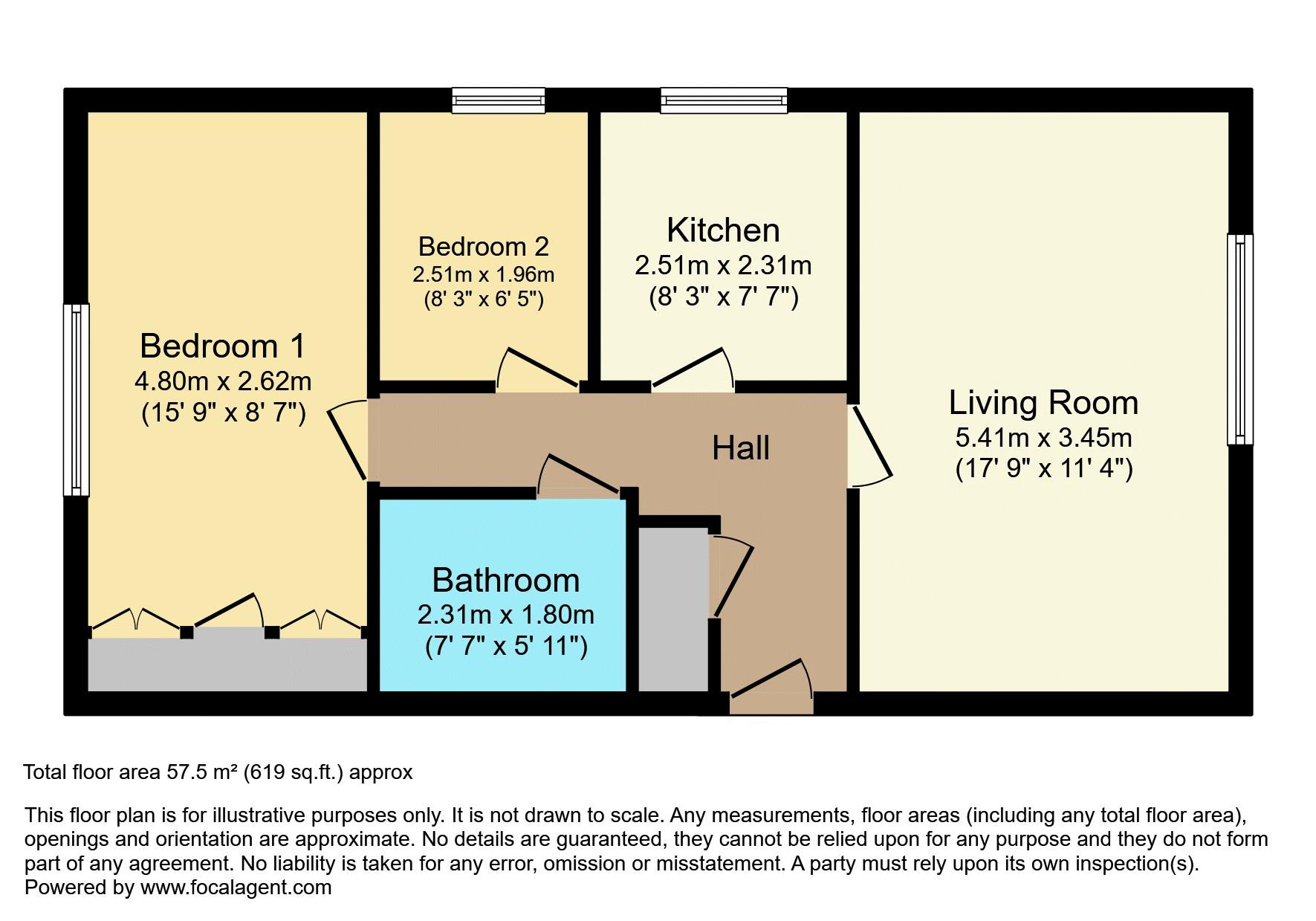 21, Cloverdale Court, Lyme Regis floorplan