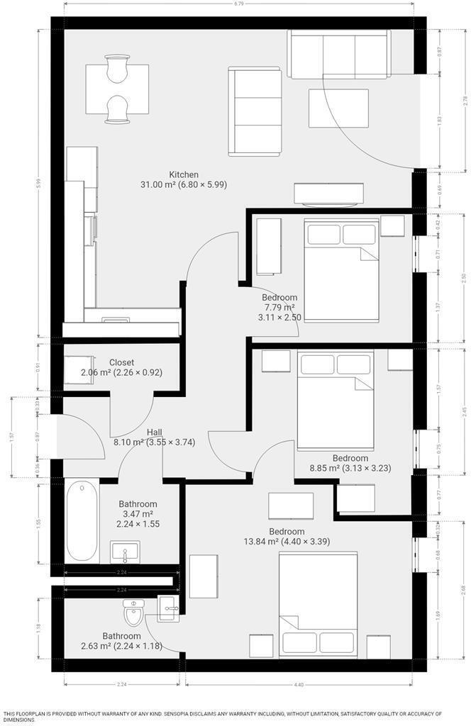 111, 3, Cambridge Street, Manchester floorplan