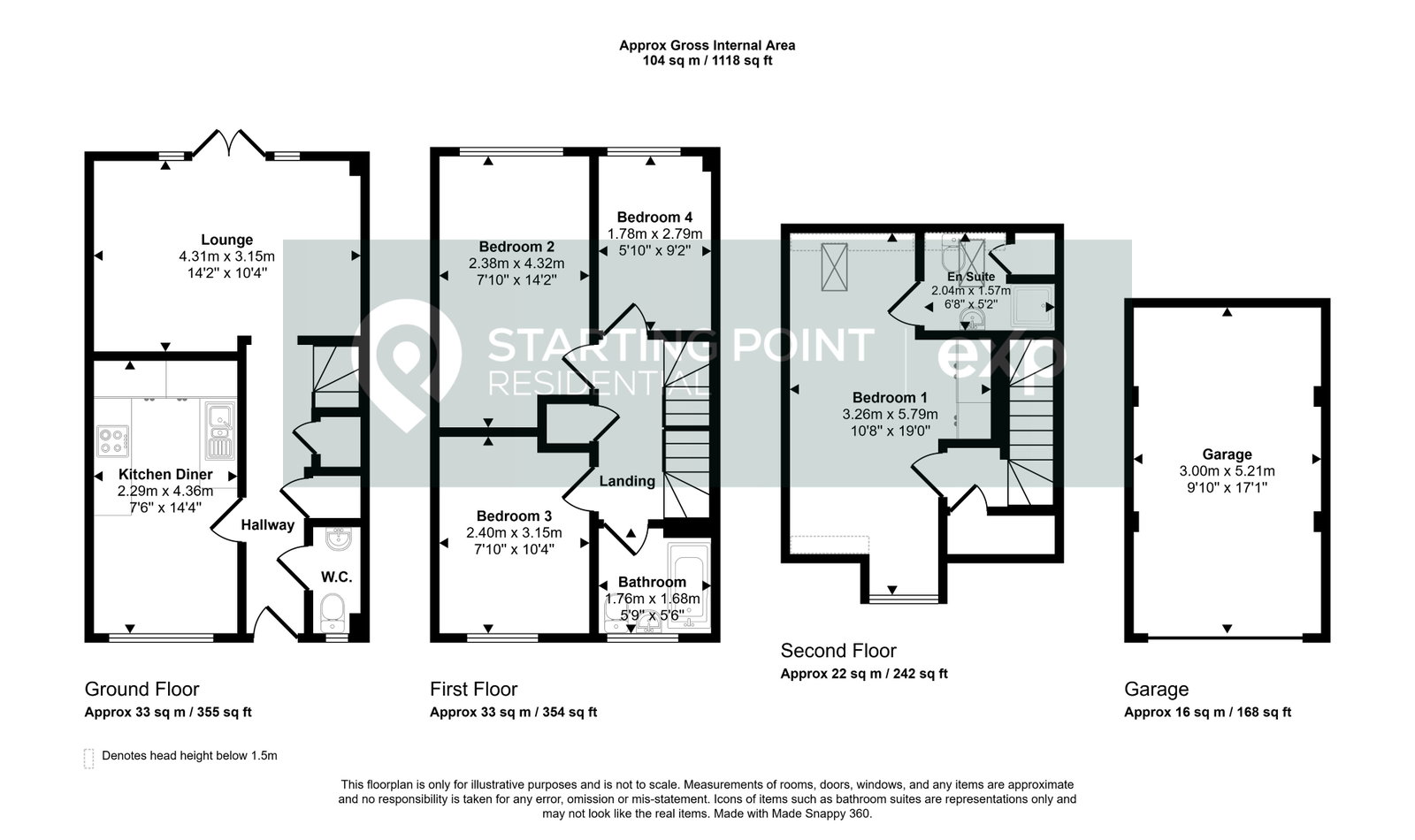 7, Stoneham Close, Witham floorplan