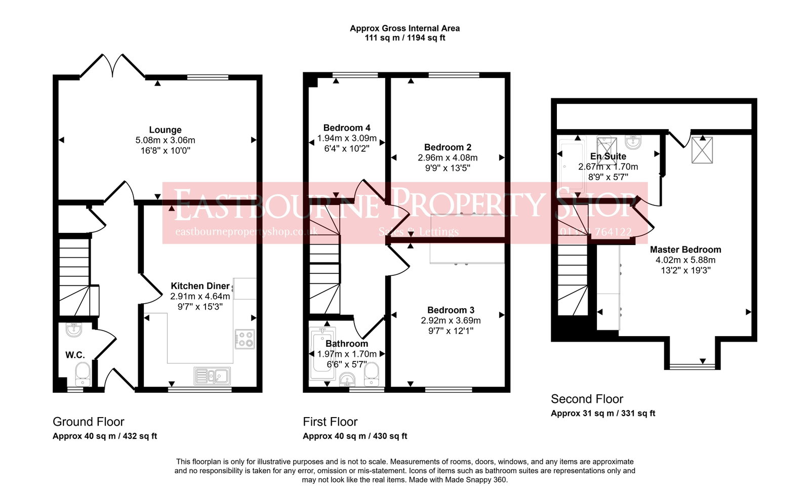 10, Mallow Drive, Stone Cross floorplan