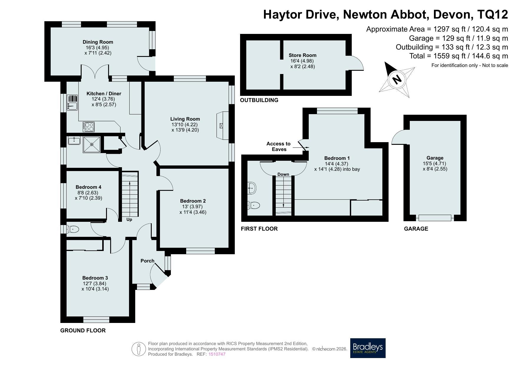 43, Haytor Drive, Devon floorplan