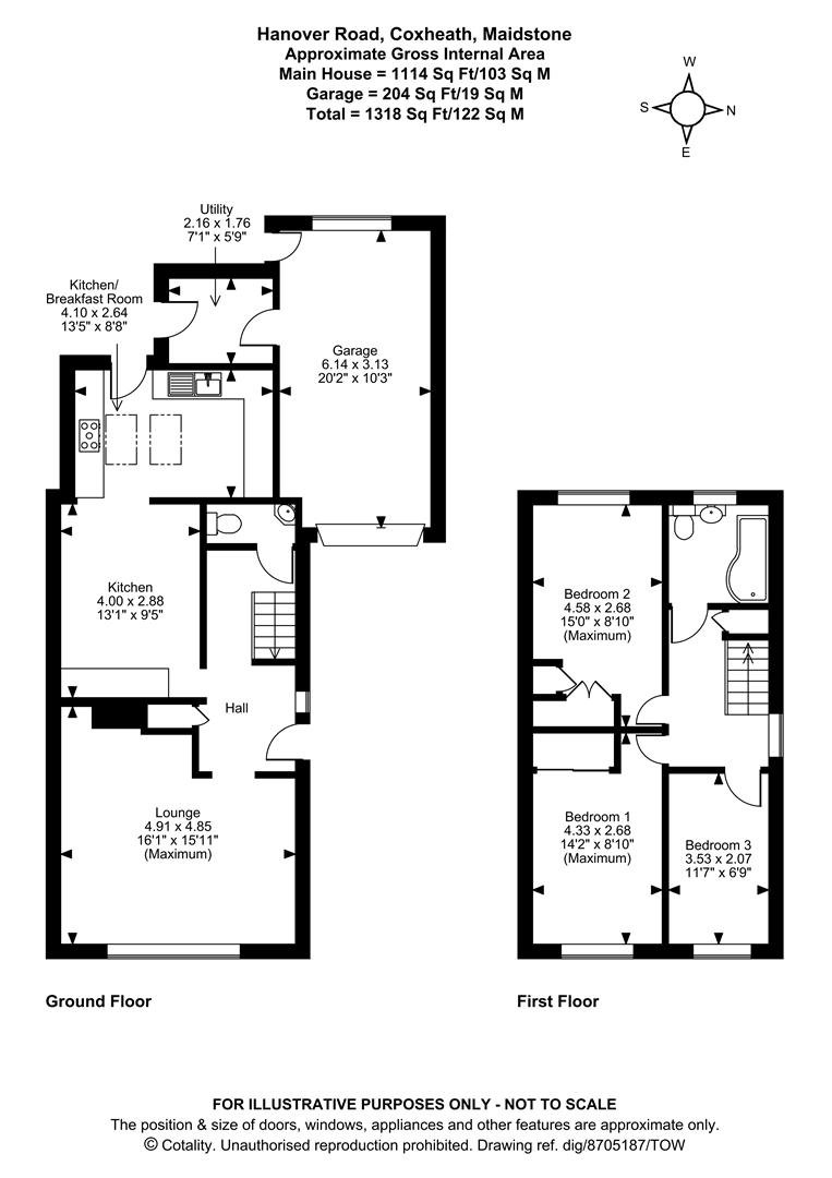 22, Hanover Road, Maidstone floorplan