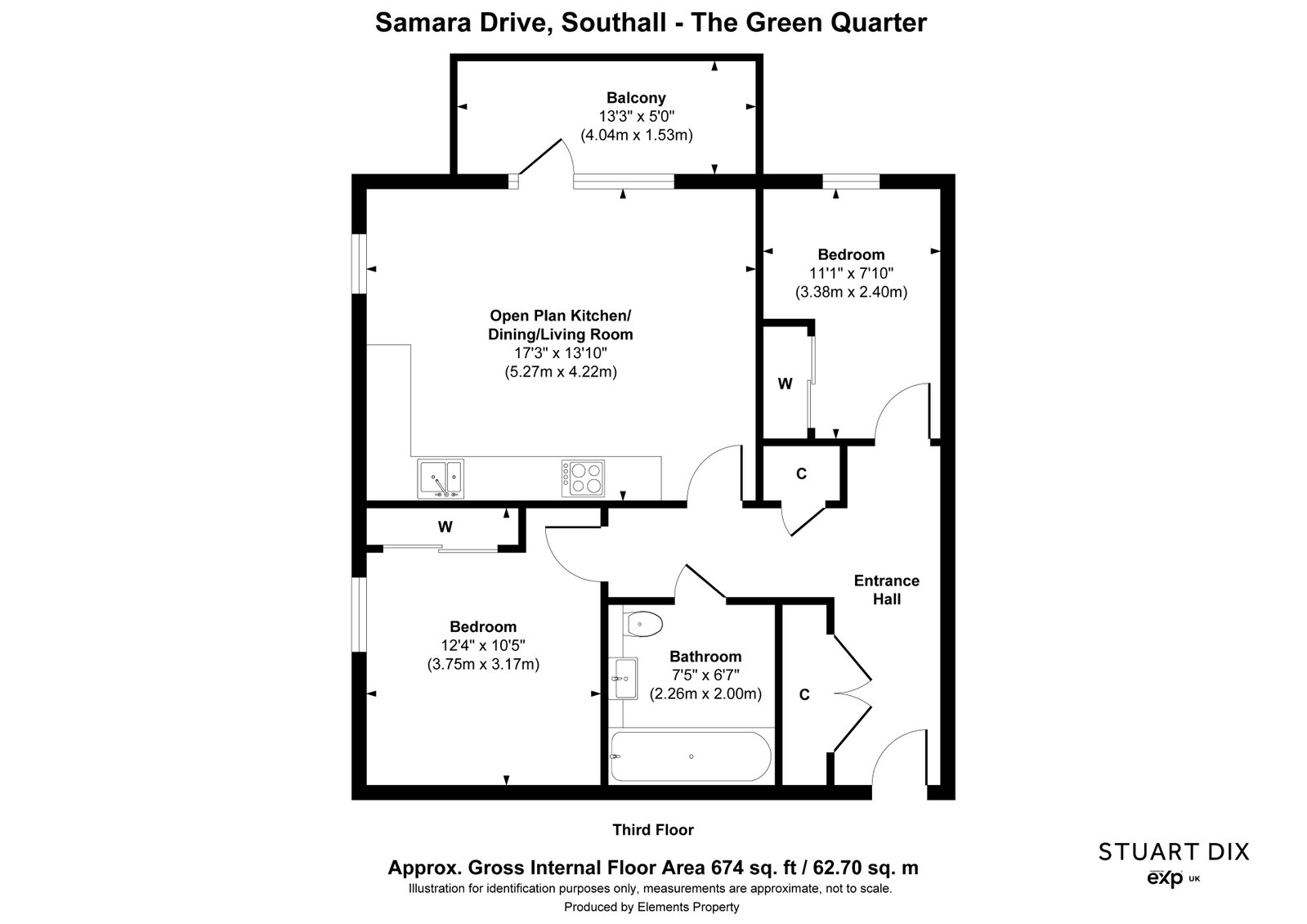 40 Genteel House,1, Samara Drive, Southall floorplan