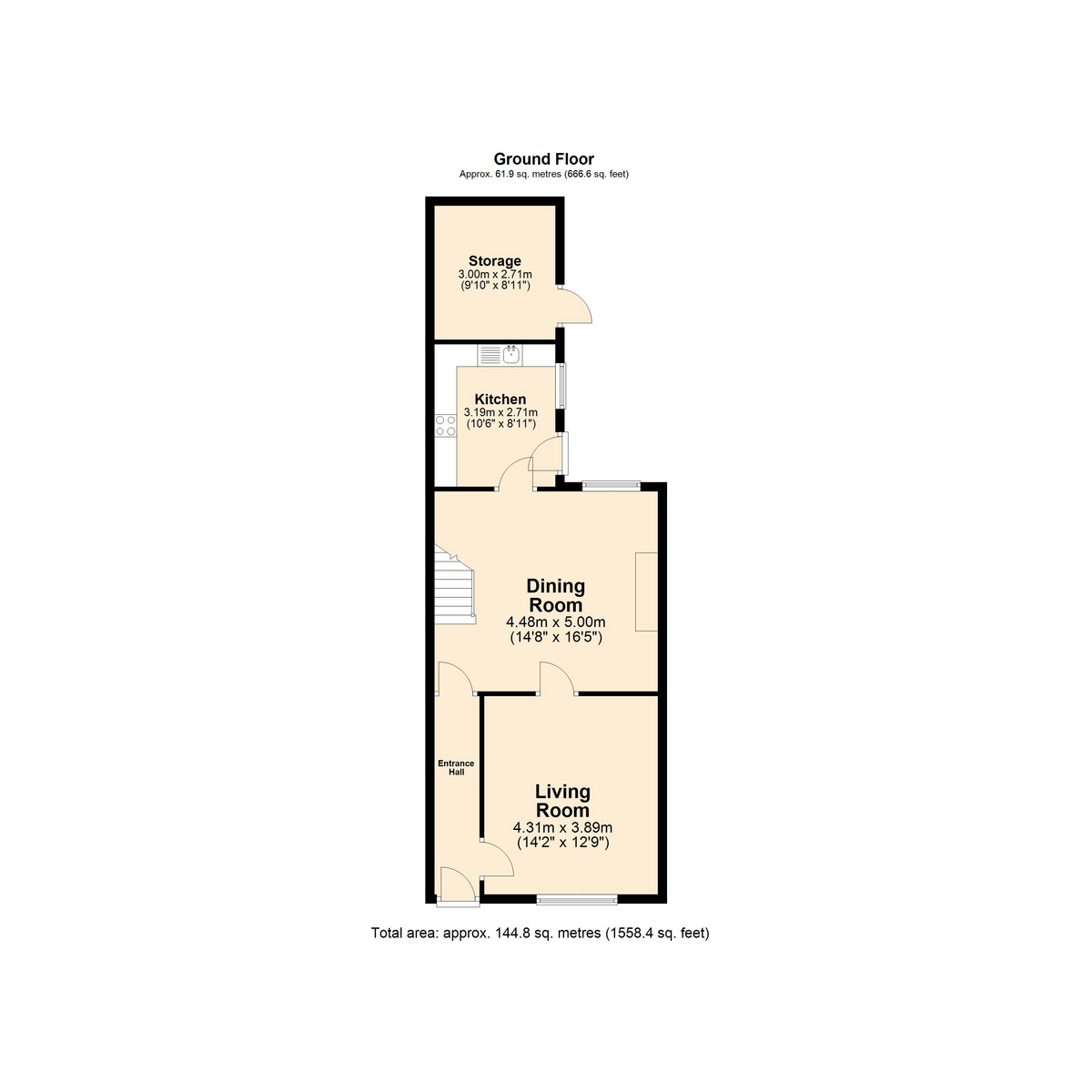 27, Old Exeter Road, Tavistock floorplan