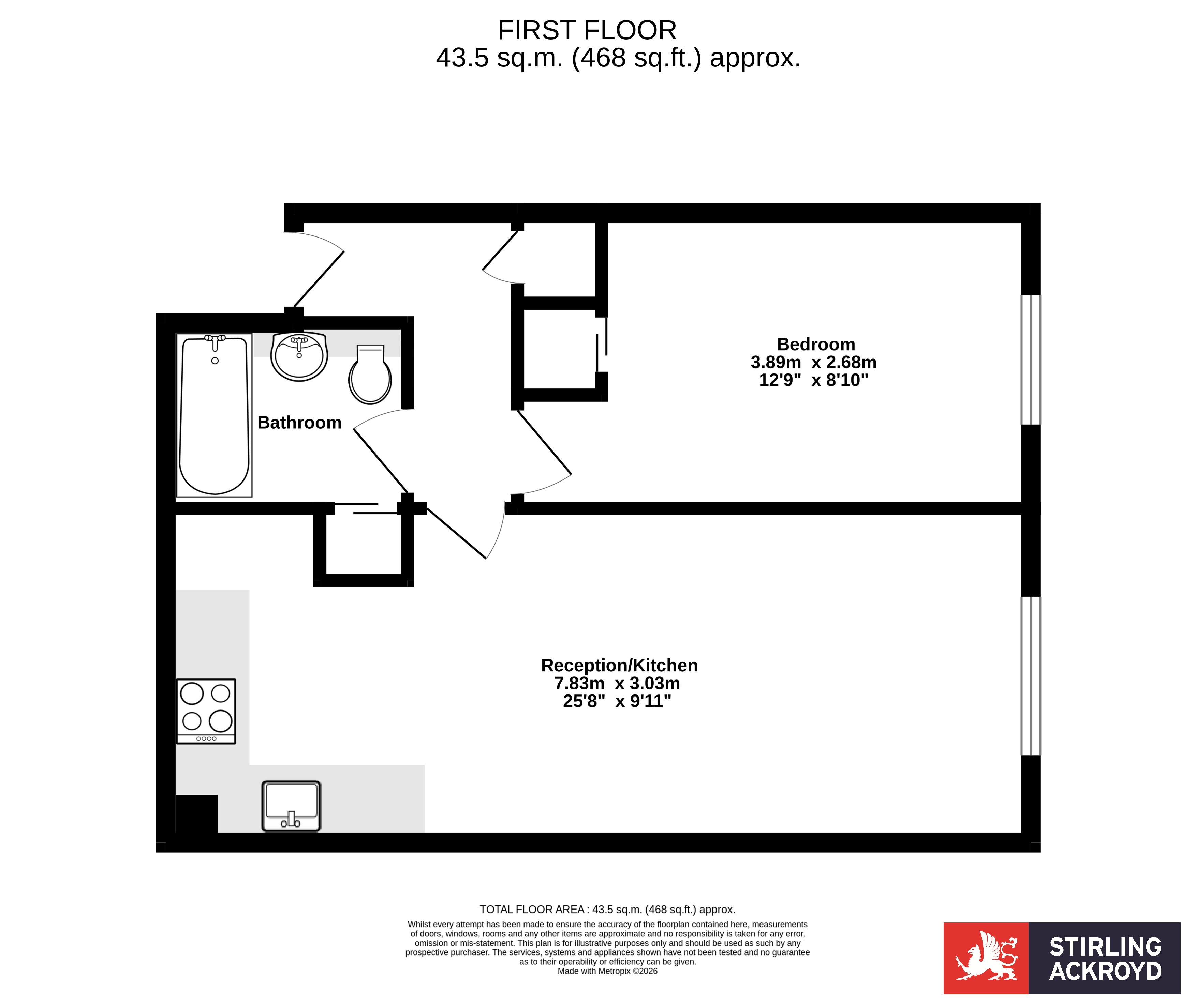 77, Romana Court, Staines-upon-Thames floorplan
