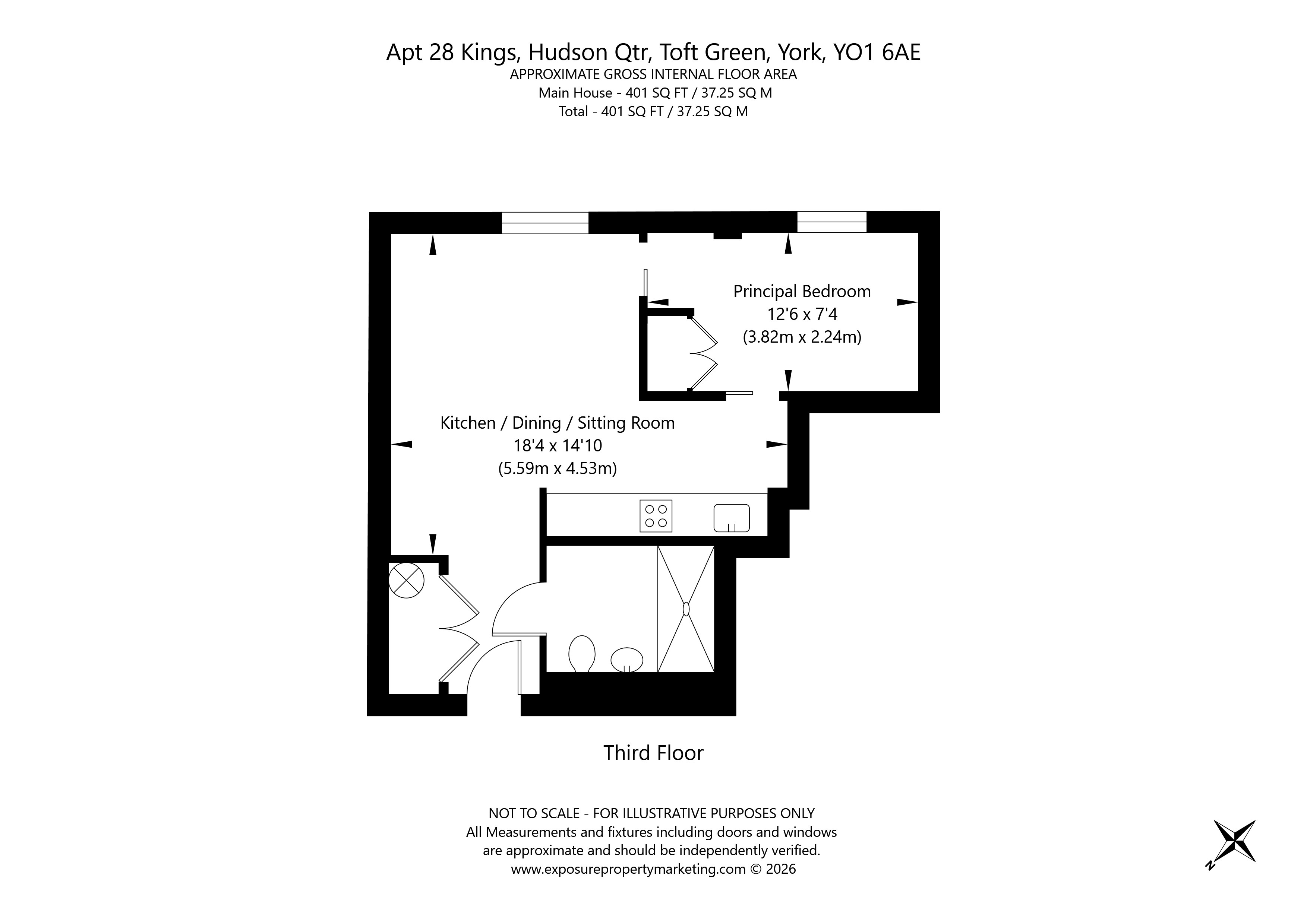 28 Kings, Hudson Quarter,, Toft Green, North Yorkshire floorplan