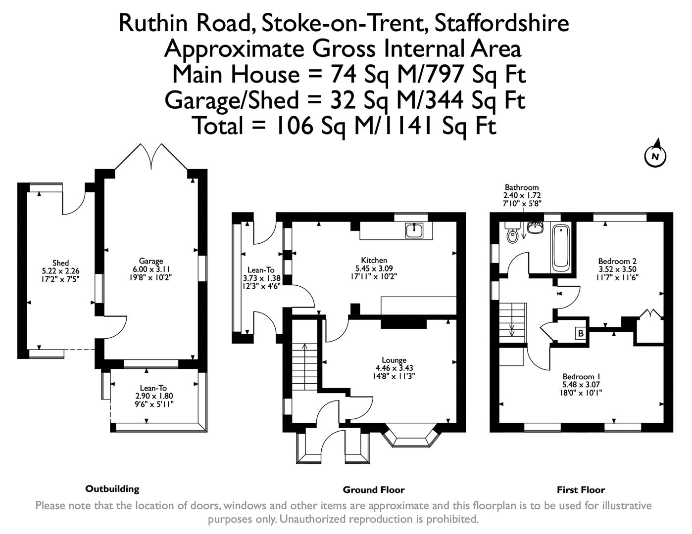Ruthin Road, Bentilee, StokeOnTrent ST2, 2 bedroom semidetached