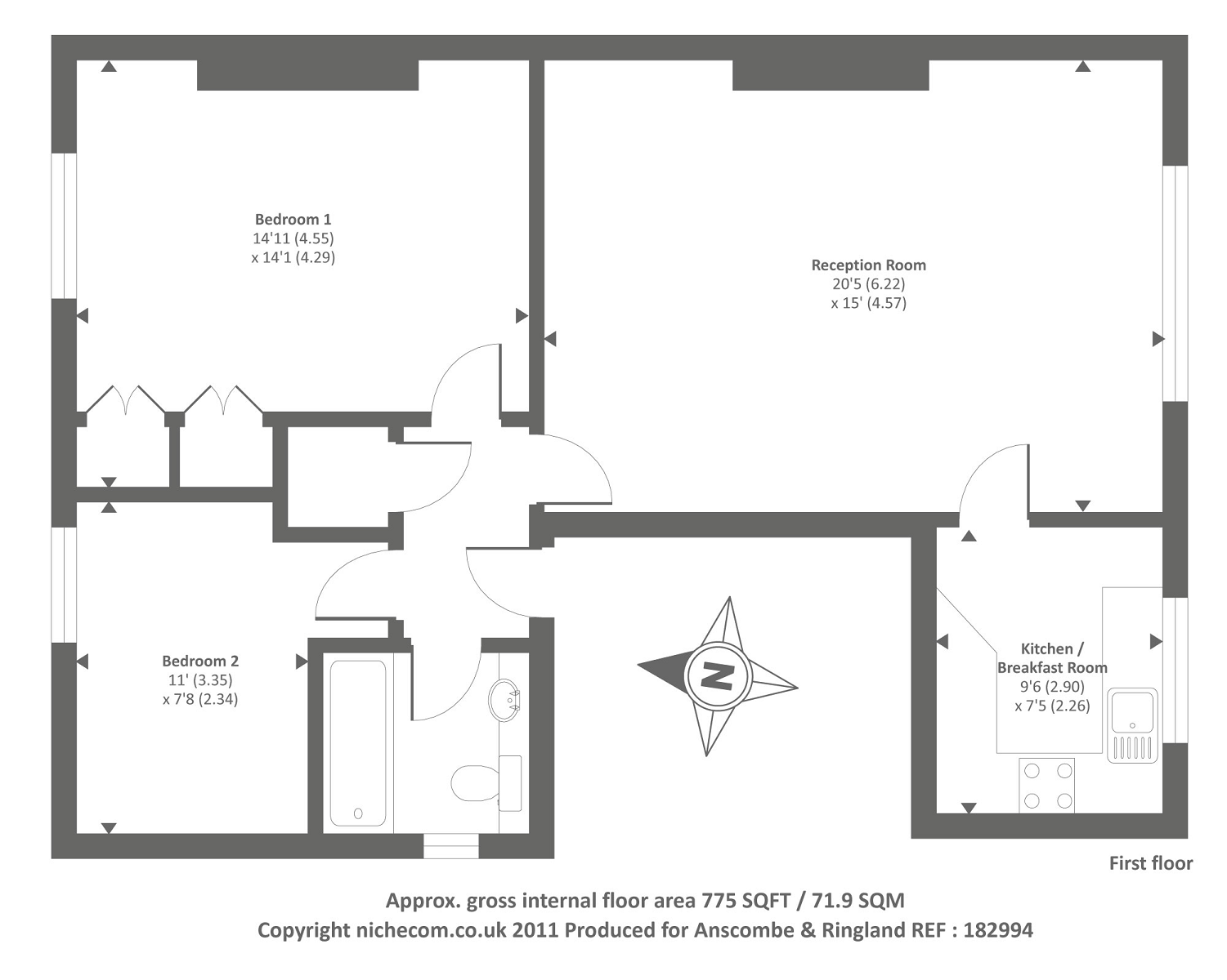 2 Bedrooms Flat to rent in Thurlow Road, Hampstead NW3,