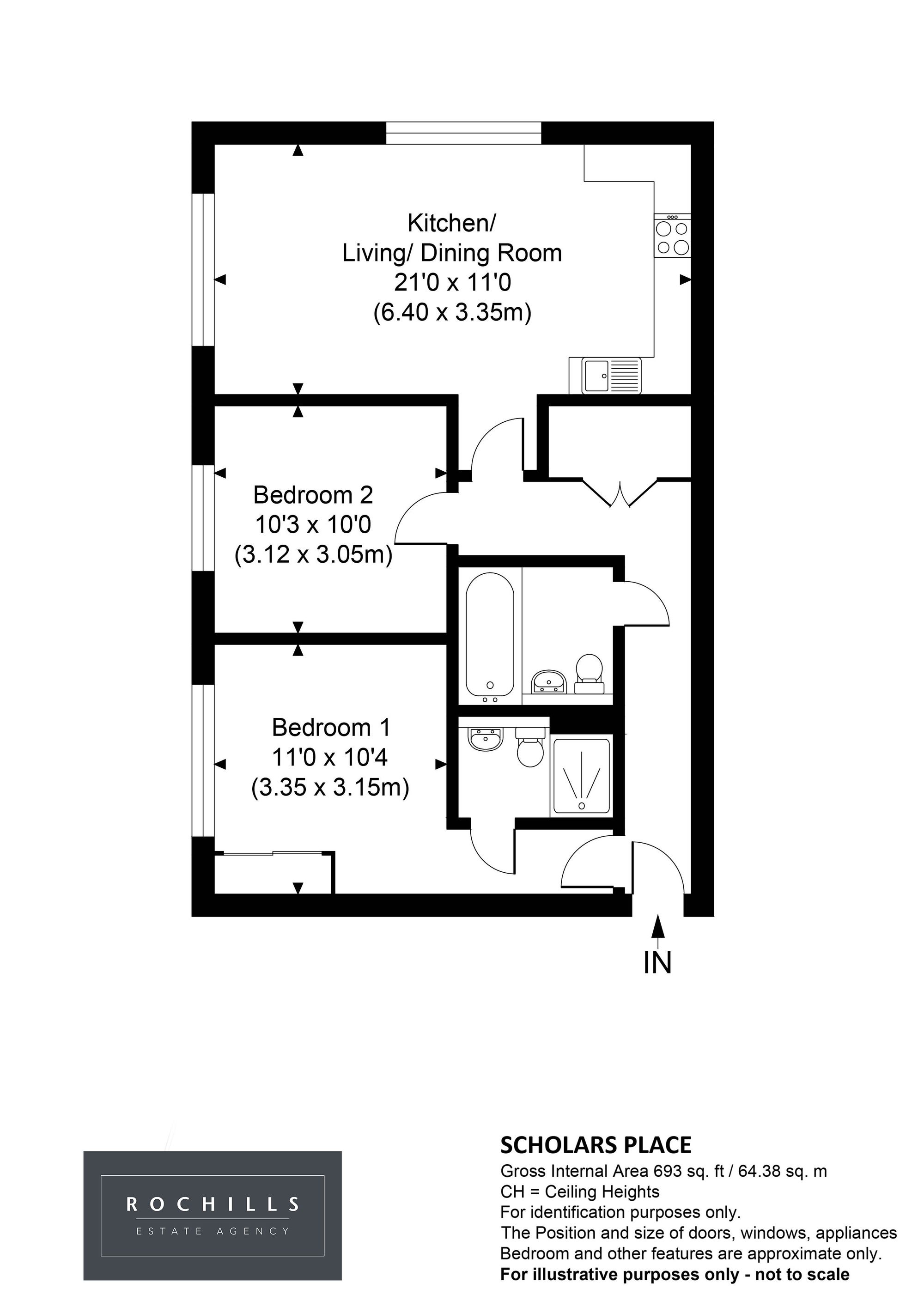 30 Scholars Place, Walton-On-Thames floorplan