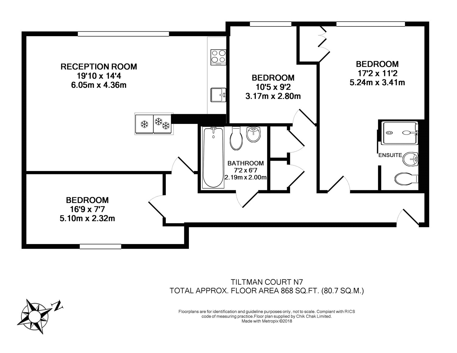 3 Bedrooms Flat for sale in Tiltman Place, Islington, London N7