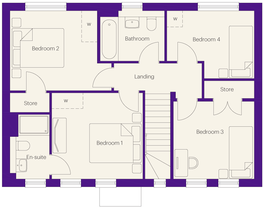 The Milbrook,, The Milbrook, Chapel Park floorplan