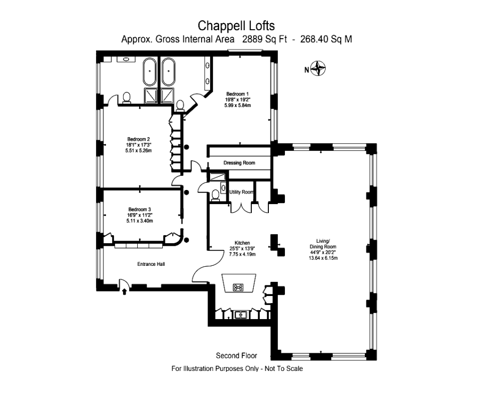 3 10a, Belmont Street, London floorplan
