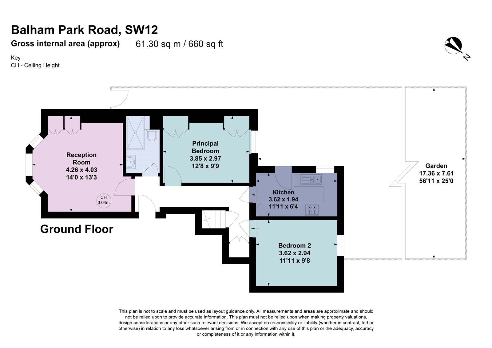 98A, Balham Park Road, London floorplan