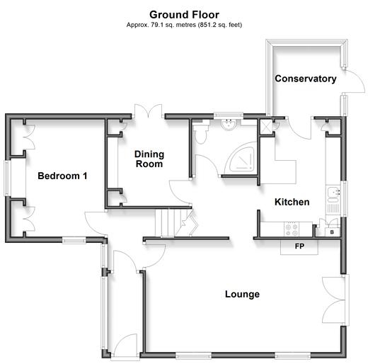 Capel-Le-Ferne, Folkestone floorplan