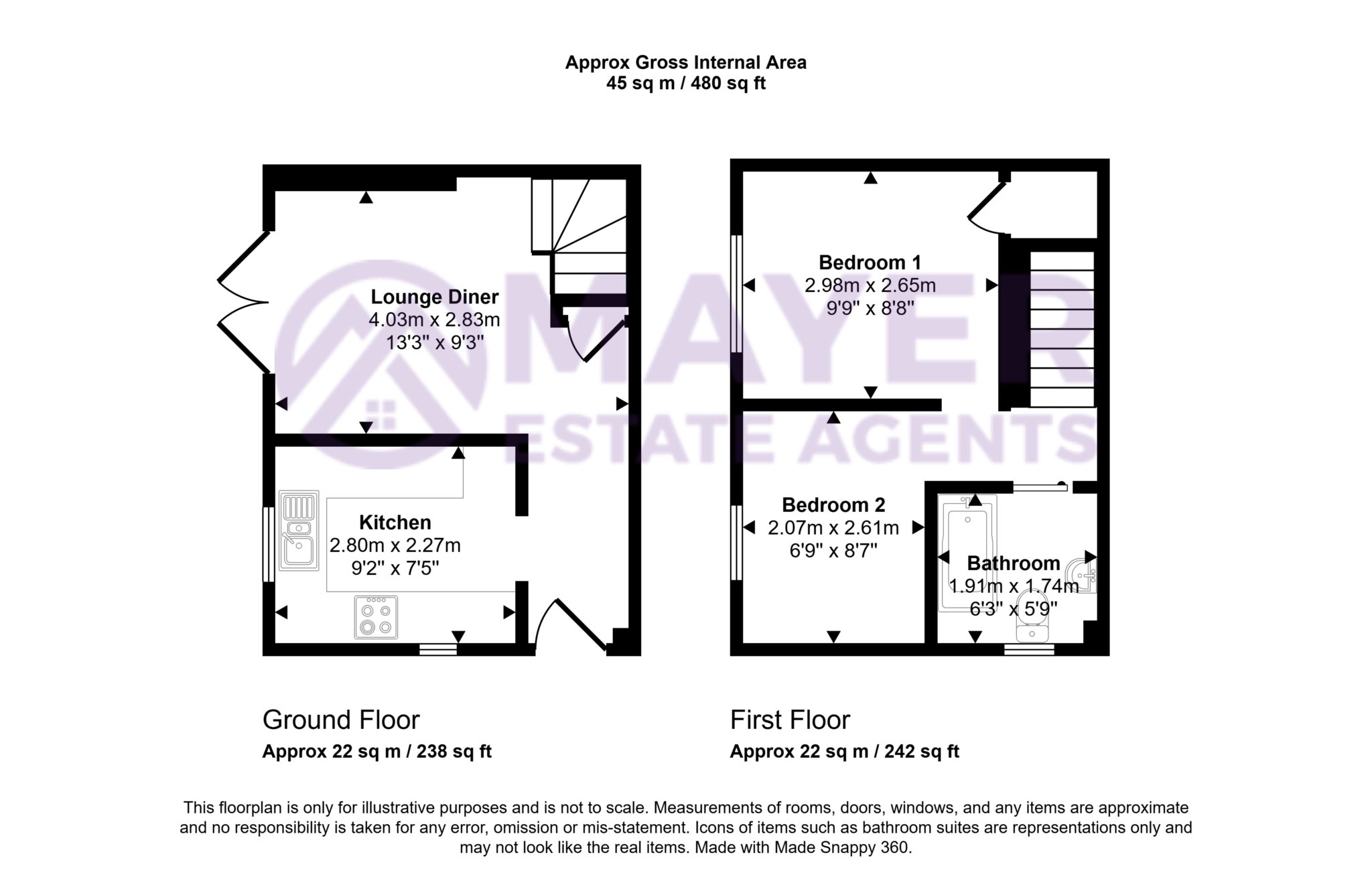 15, Rosehip Close, Plymouth floorplan