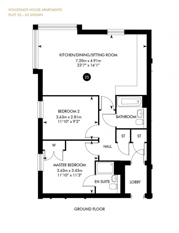 2 Bedrooms Flat for sale in Wellesley, Aldershot GU11