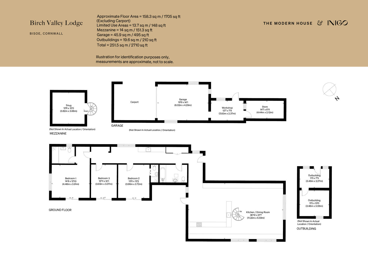 Birch Valley Lodge, Hicks Mill, Bissoe floorplan