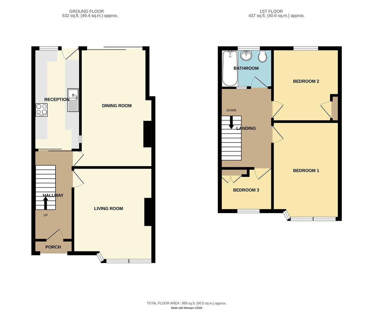 44, Yew Tree Drive, Bristol floorplan
