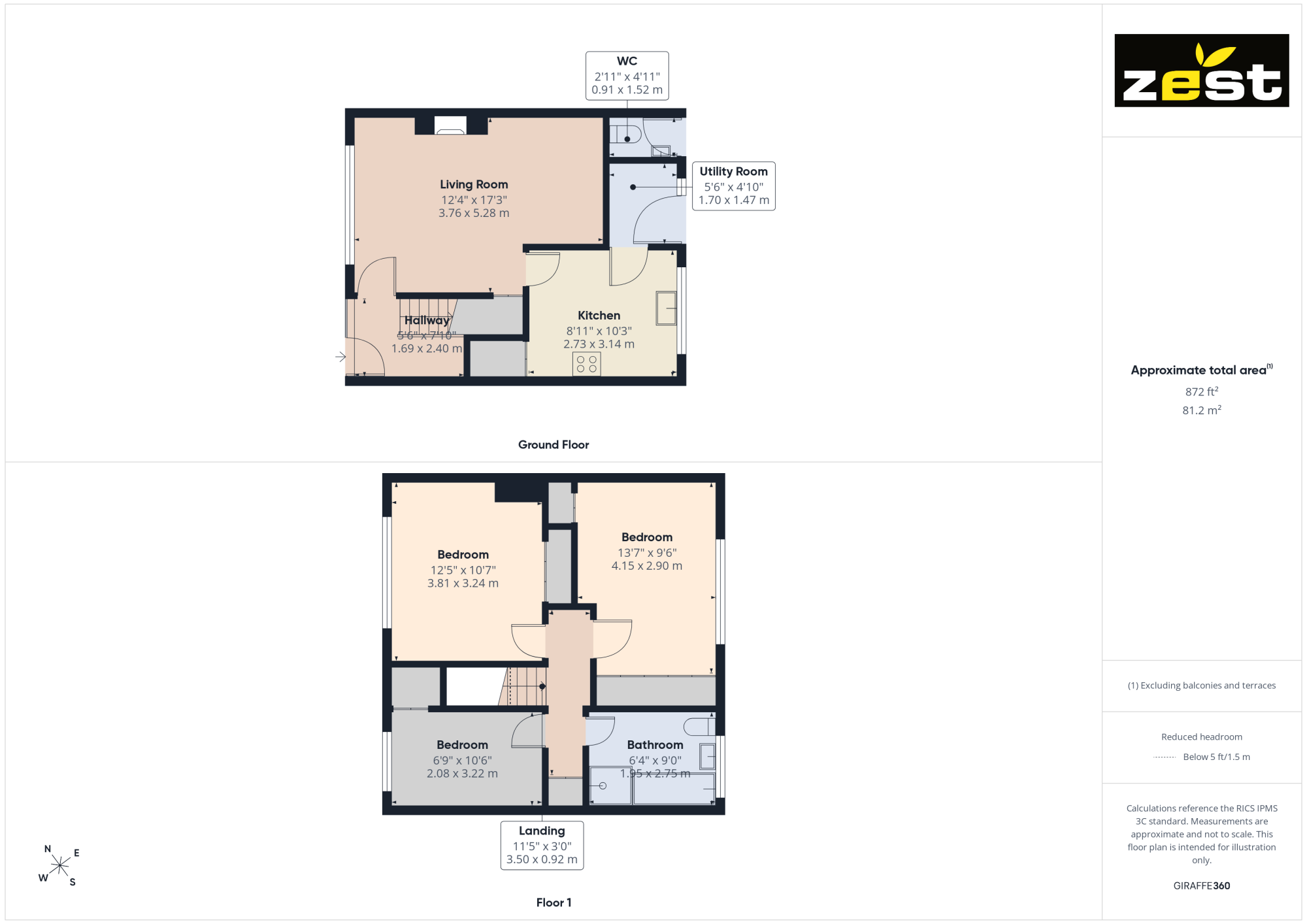 3, Pentland Close, Hull floorplan