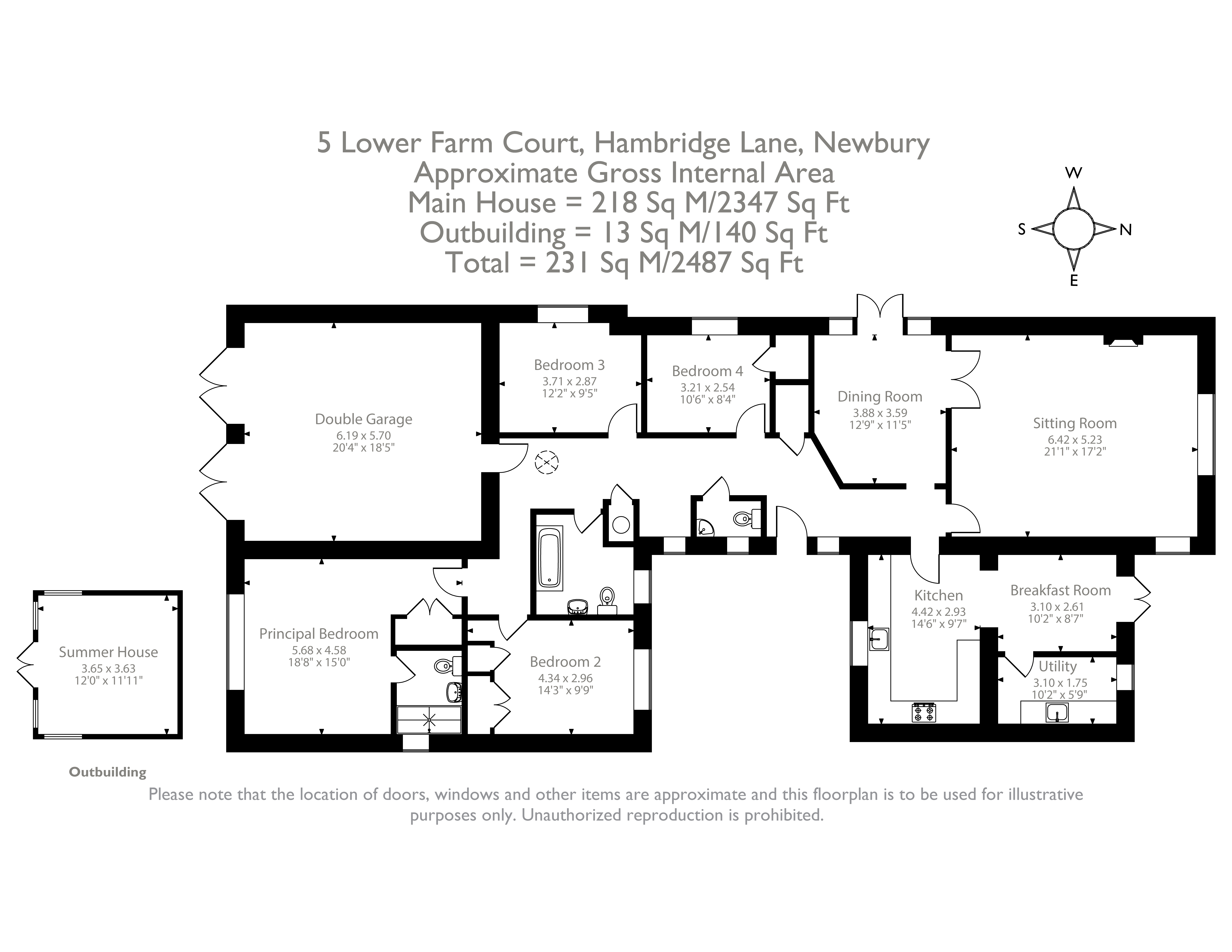 Milegate Barn, 5 Lower Farm Court,, Hambridge Lane, Berkshire floorplan
