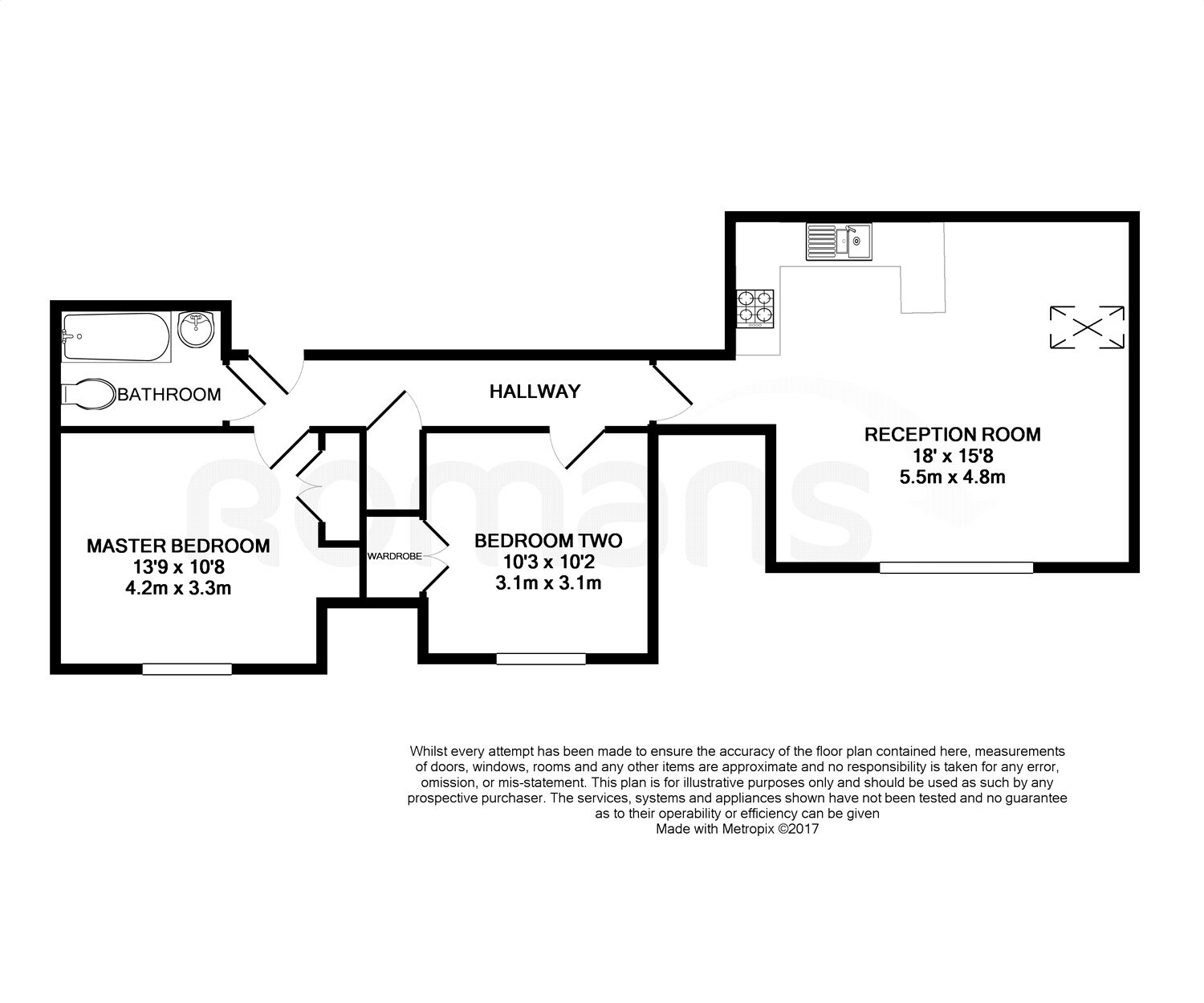 2 Bedrooms Flat to rent in Yorktown Road, College Town, Sandhurst GU47