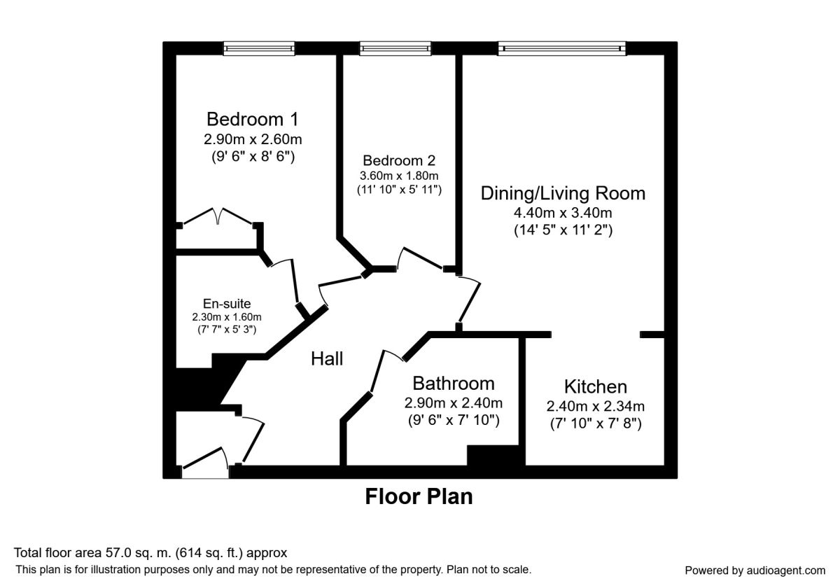 2 Bedrooms Flat to rent in Black Diamond Street, Chester CH1