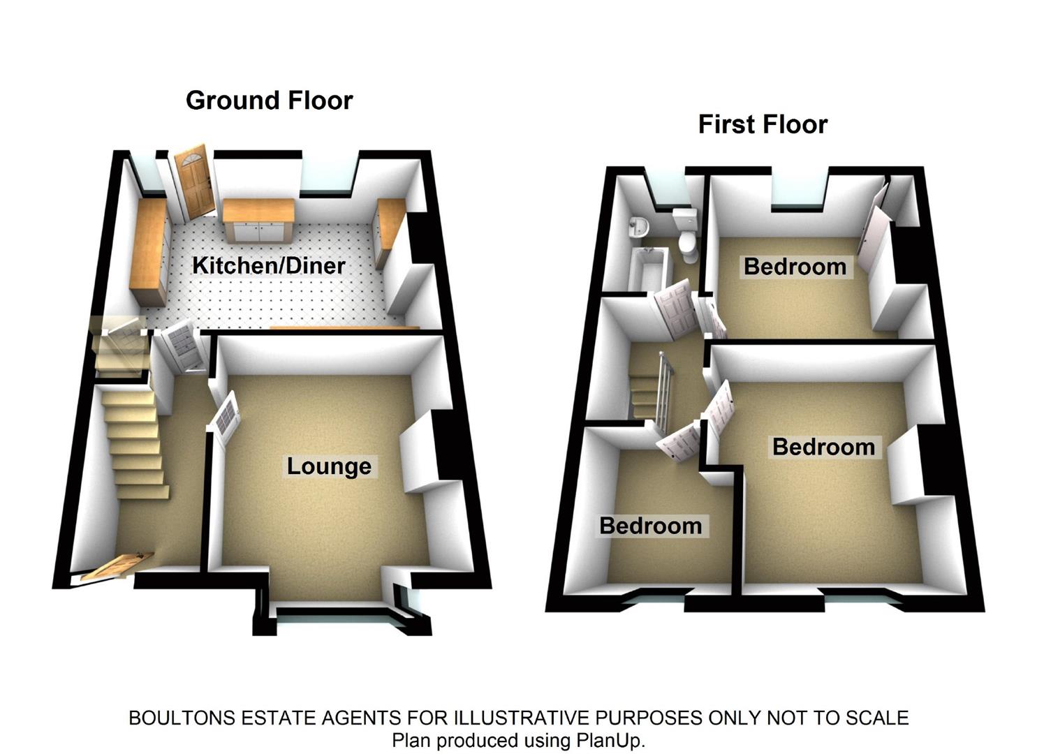 13, Thornfield Avenue, Huddersfield floorplan