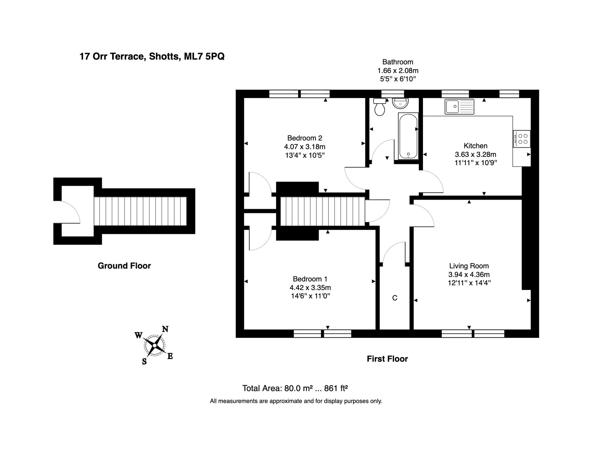 17 Orr Terrace, Shotts floorplan