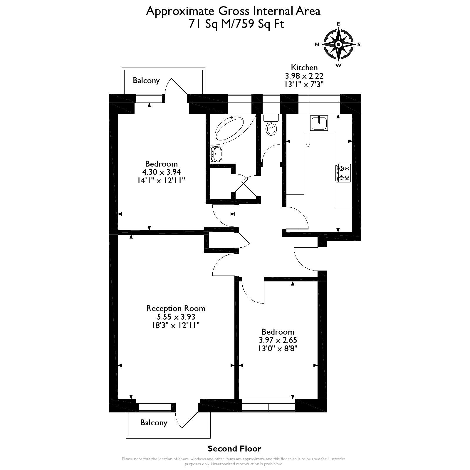 14, Hillbrook Gardens, Weybridge floorplan