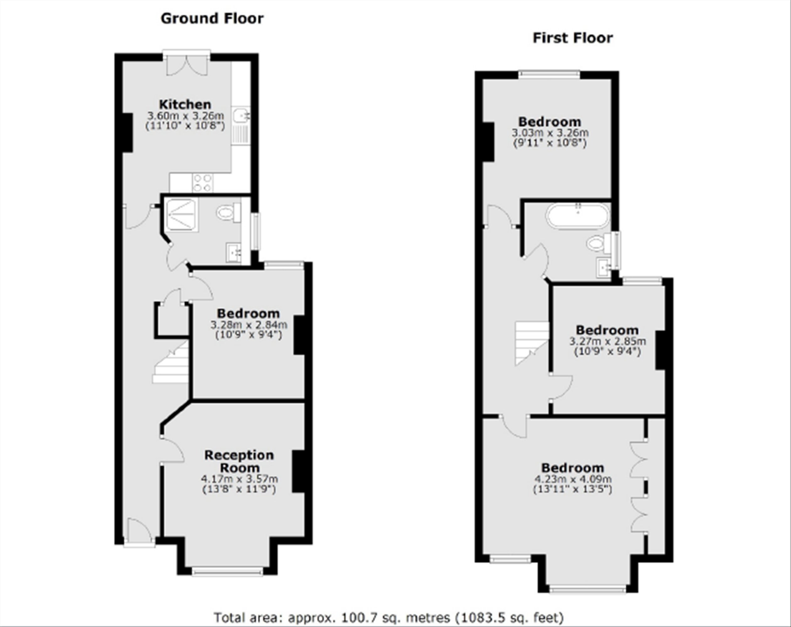 132, Eswyn Road, London floorplan
