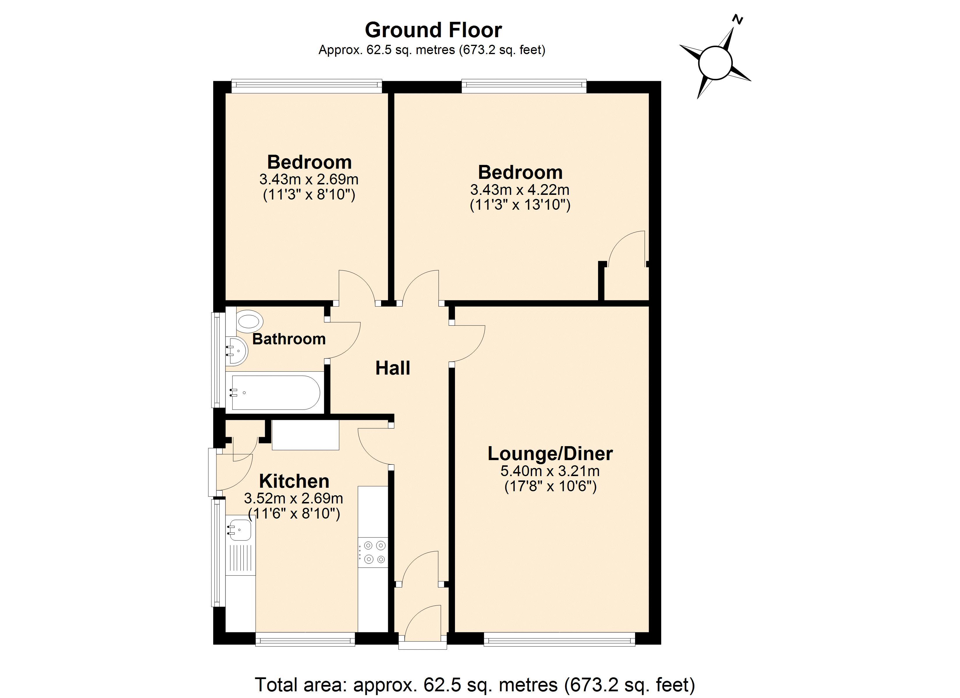 Tilley Road, Wem, Shrewsbury SY4, 2 bedroom bungalow for sale