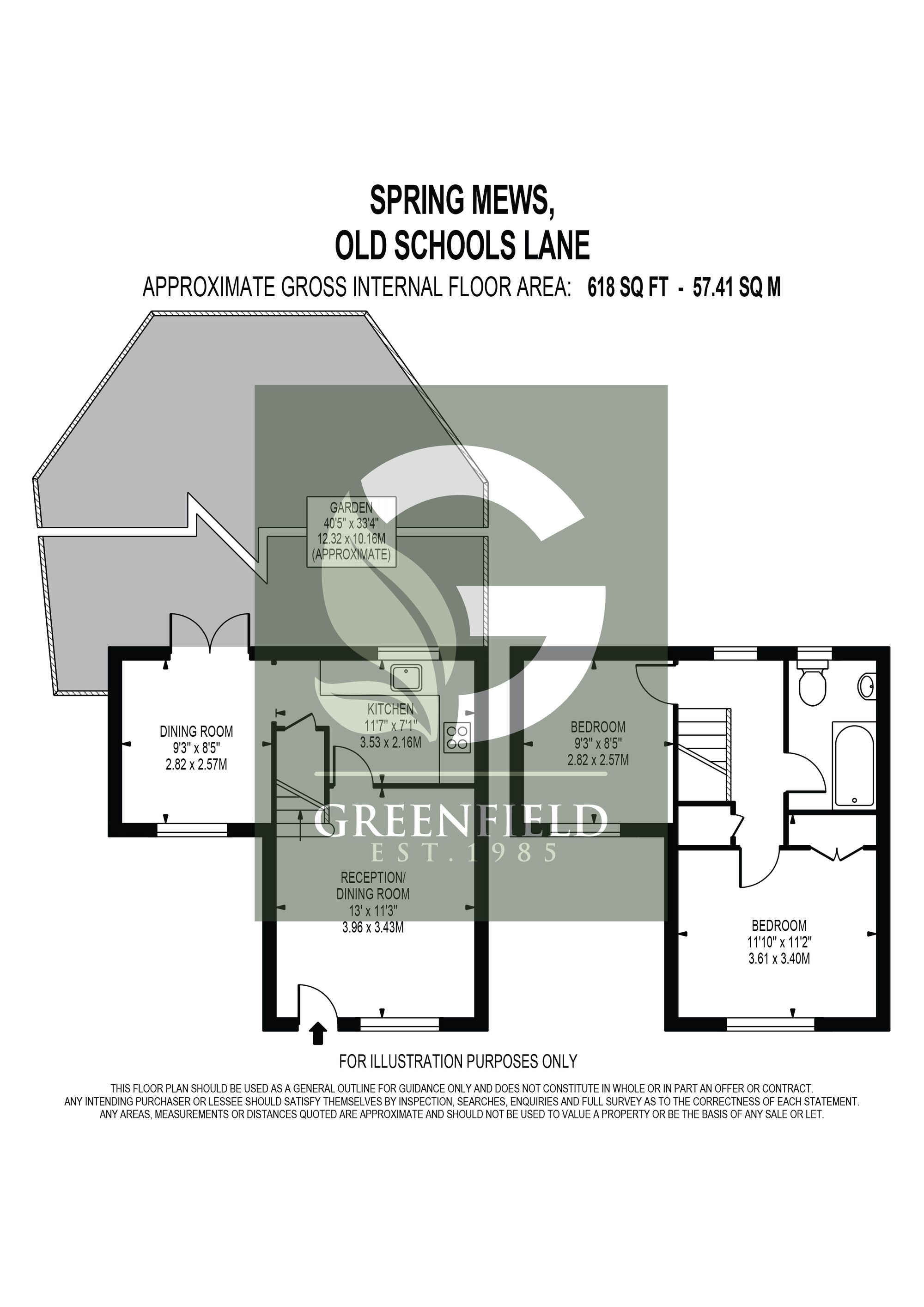 1 Spring Mews Old Schools Lane, Epsom floorplan
