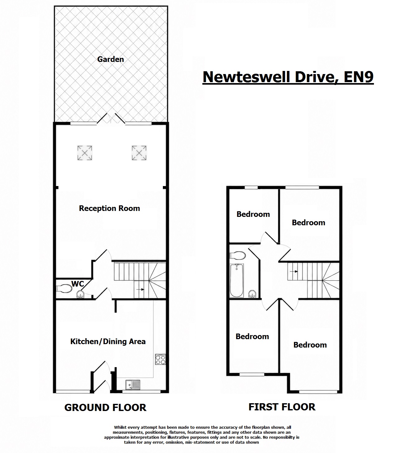 60, Newteswell Drive, Waltham Abbey floorplan