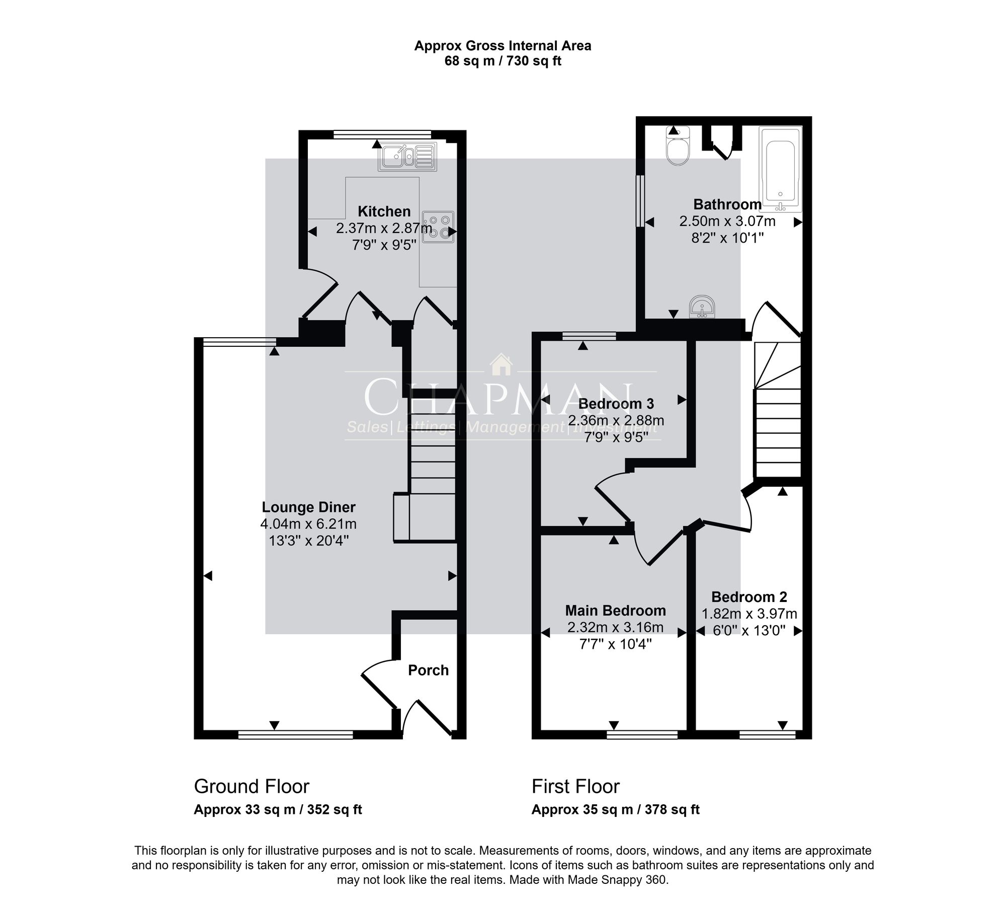 5 Belmont Terrace, Porth floorplan
